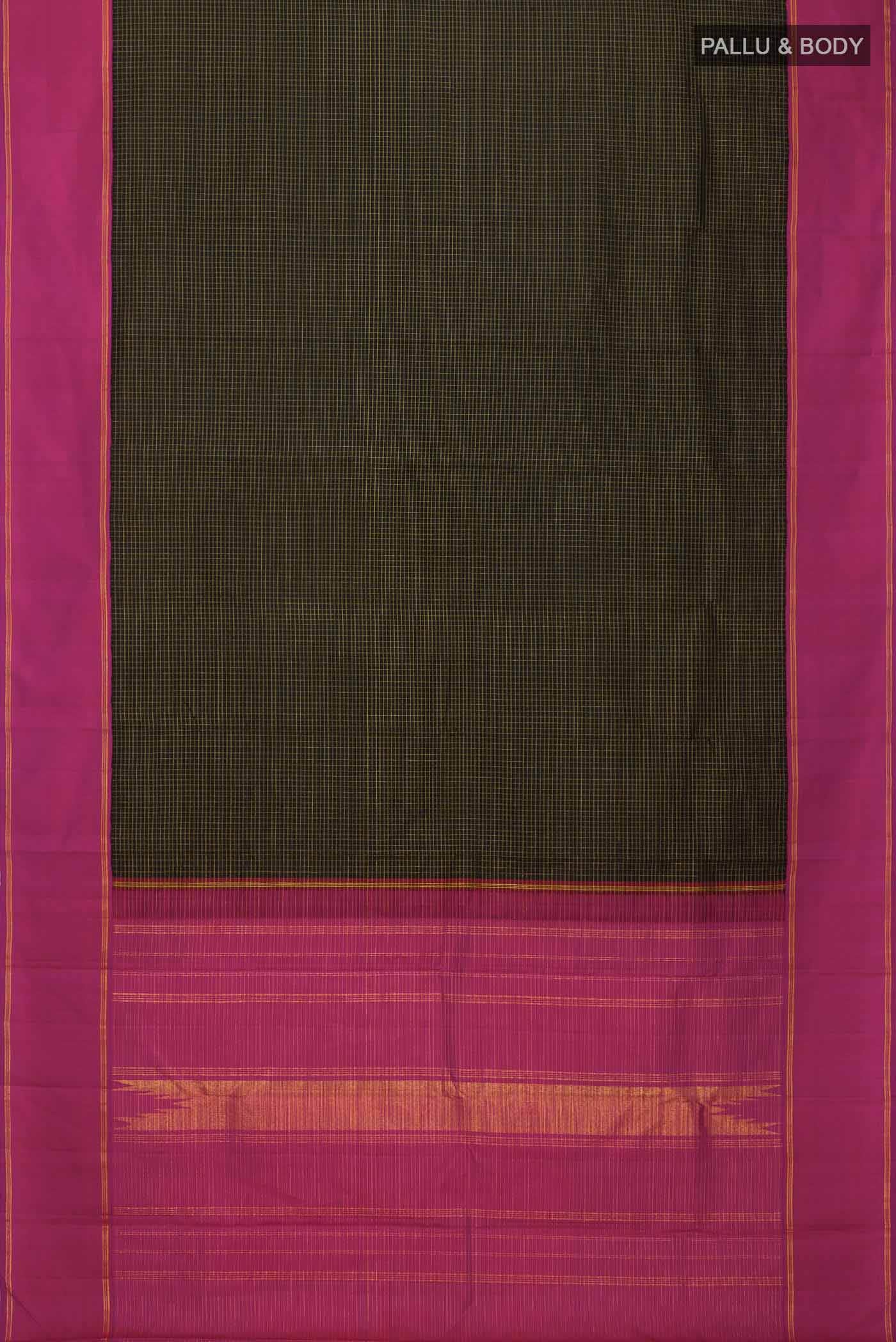 Black Kanchipuram Silk Saree