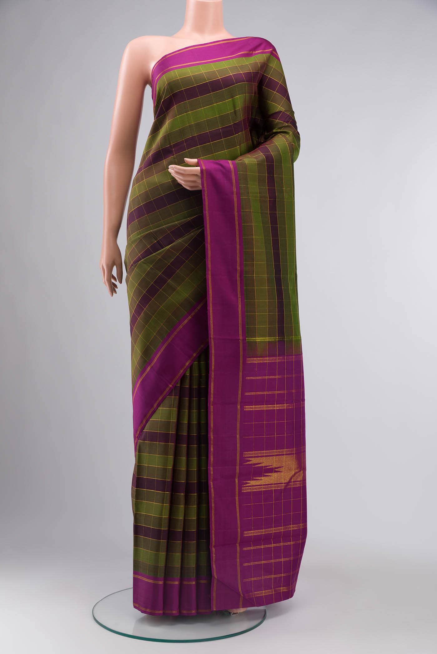 Multi Kanchipuram Silk Saree