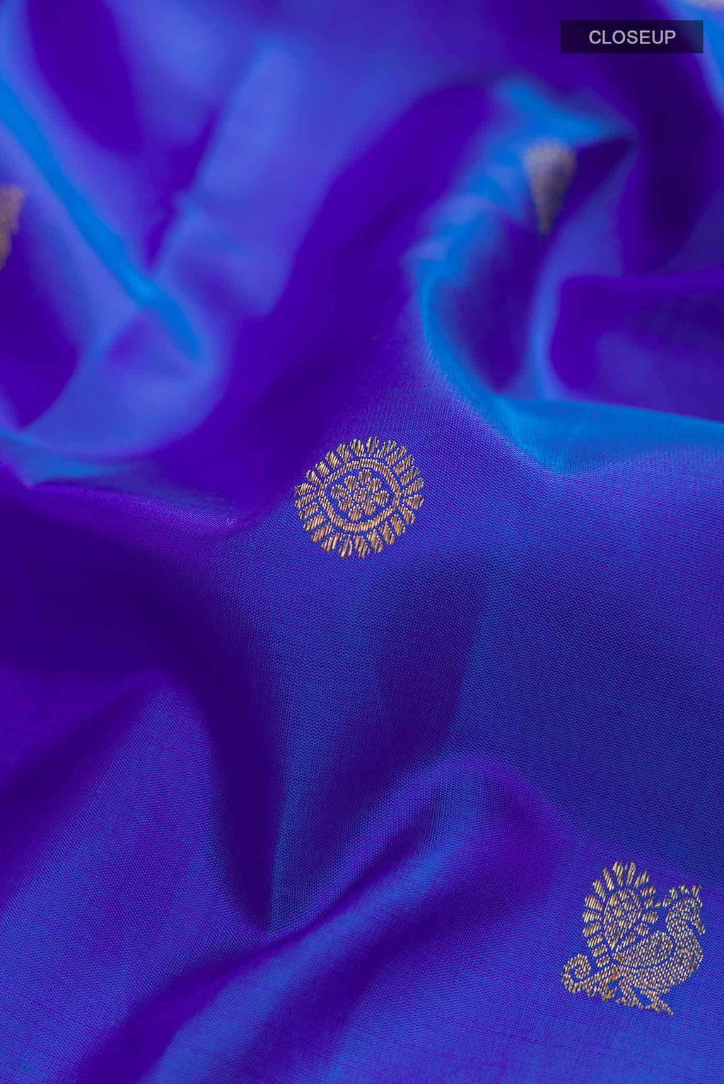 Blue Kanchipuram Silk Saree