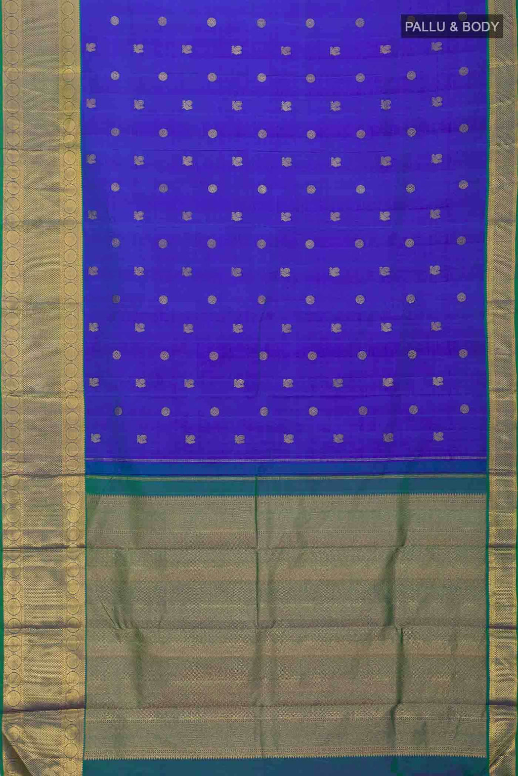 Blue Kanchipuram Silk Saree