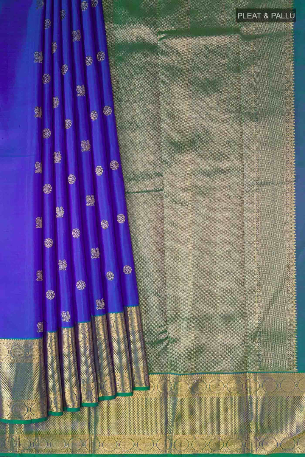 Blue Kanchipuram Silk Saree