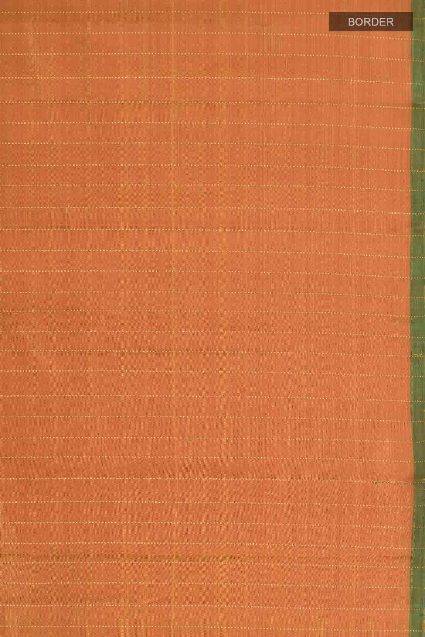 Orange Kanchipuram Silk Saree