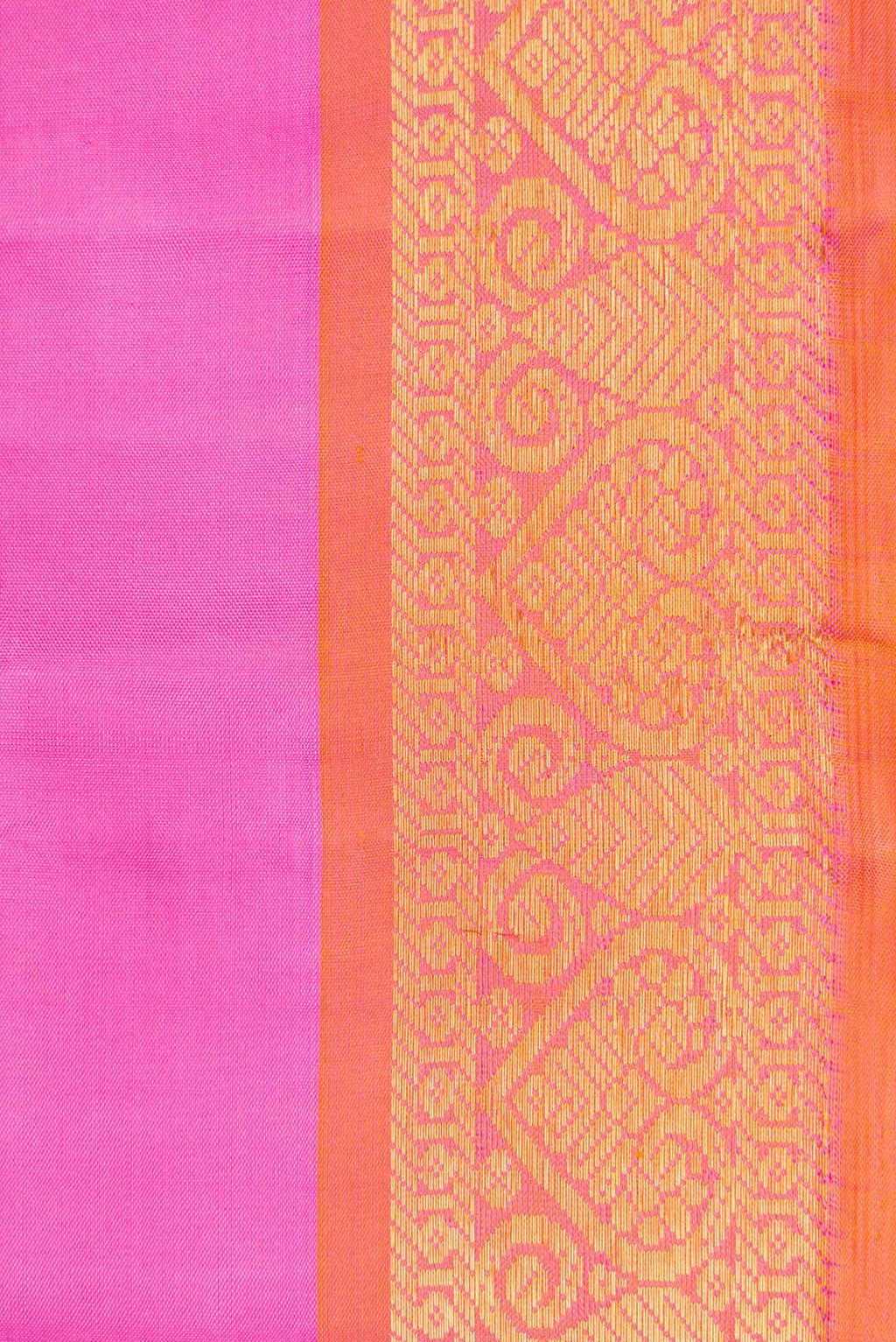 Pure Silk Pure Zari Pink Dual Tone Kanchipuram Saree