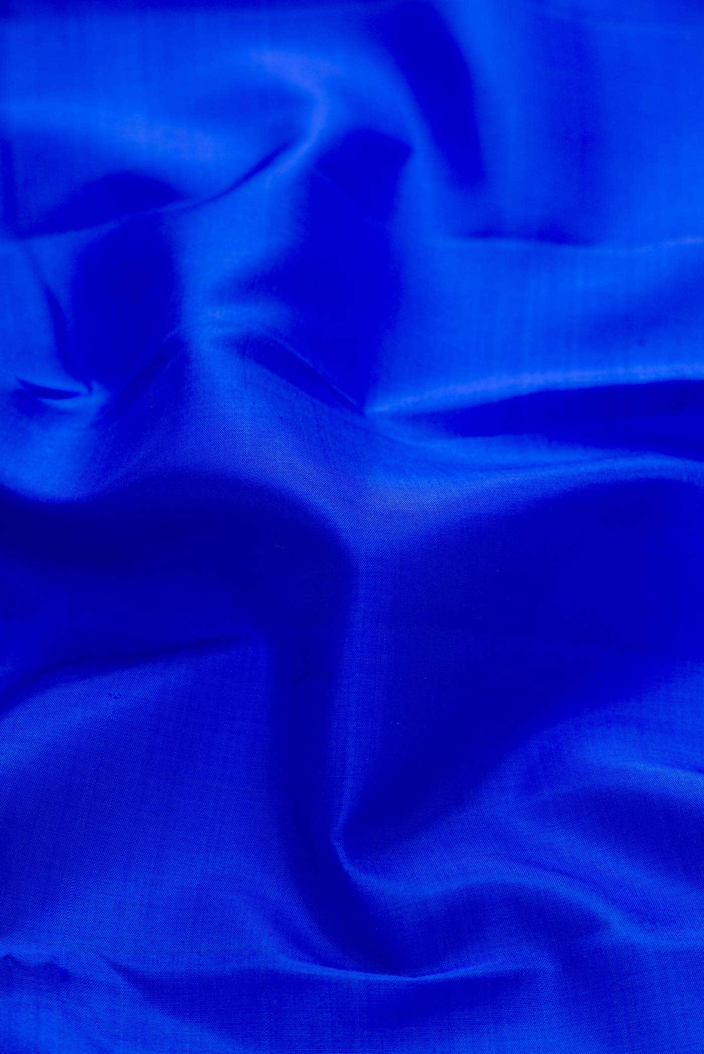 Pure Silk Pure Zari Royal Blue Dual Tone Kanchipuram Saree