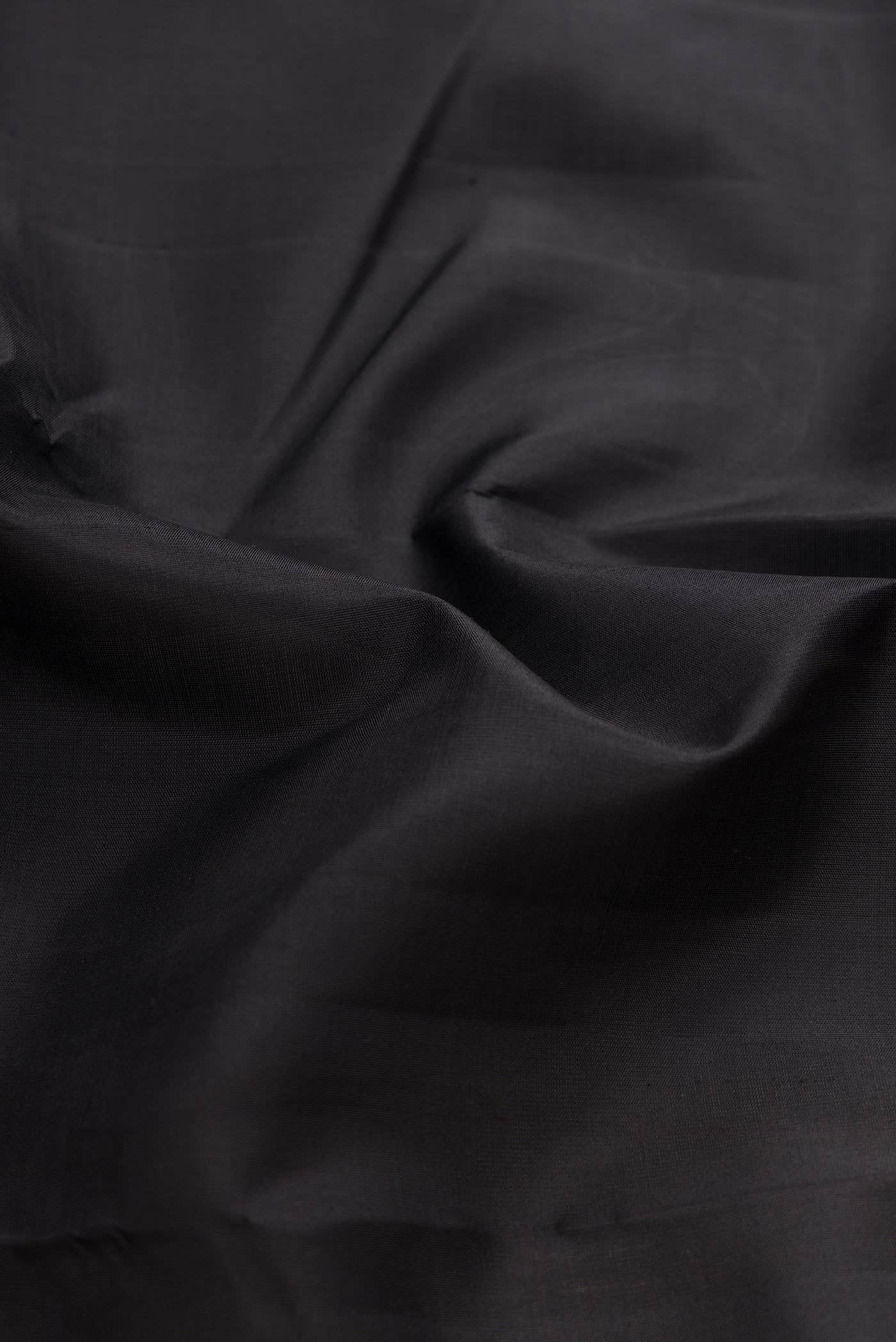 Pure Silk Pure Zari Black Kanchipuram Saree
