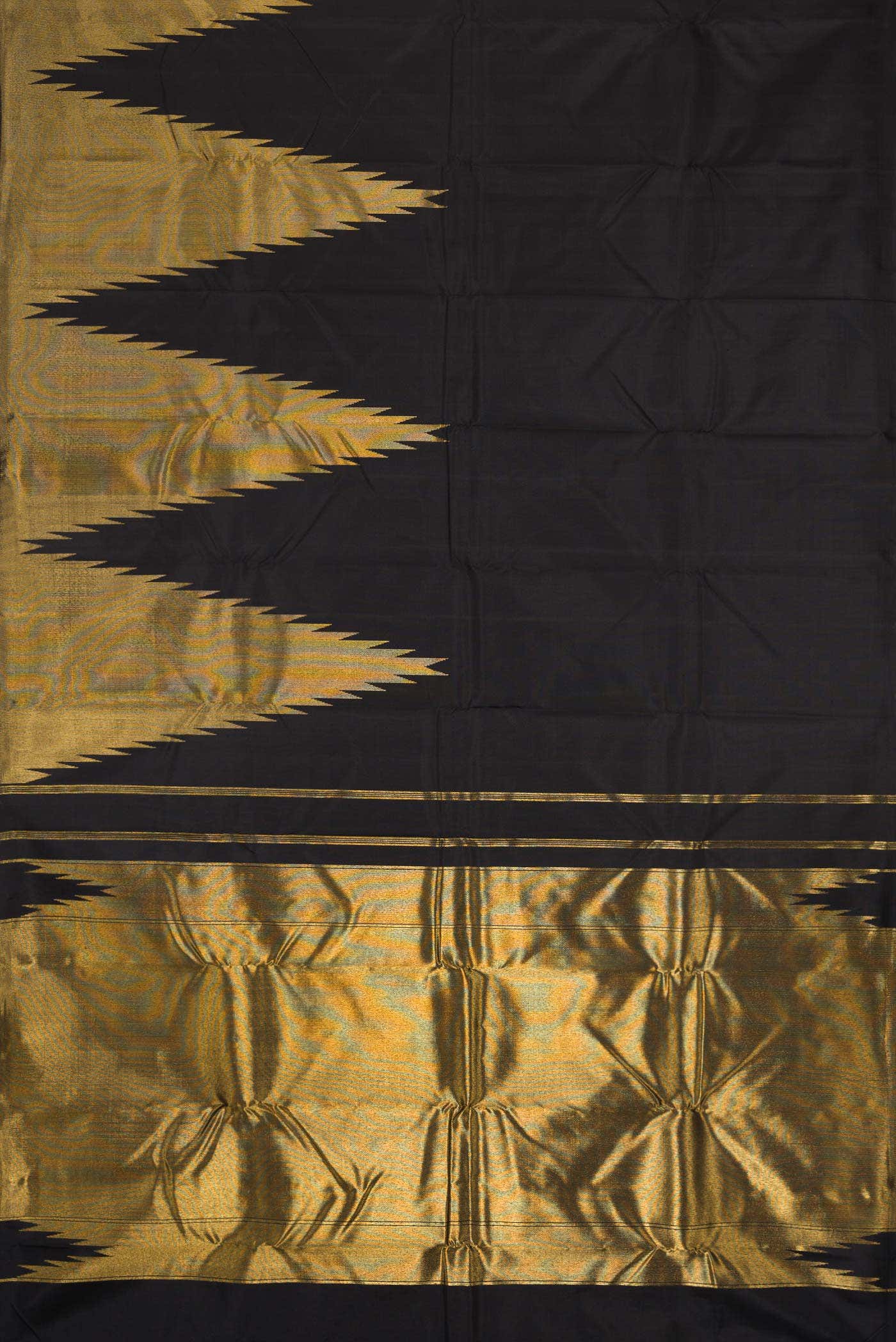 Black Kanchipuram Silk Saree
