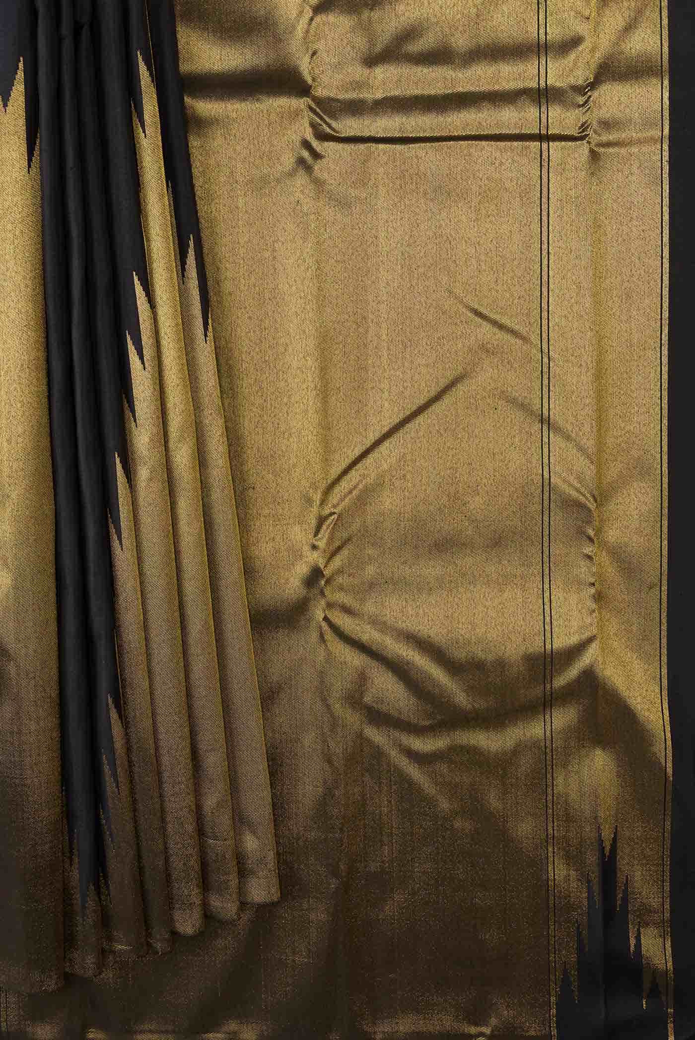 Black Kanchipuram Silk Saree