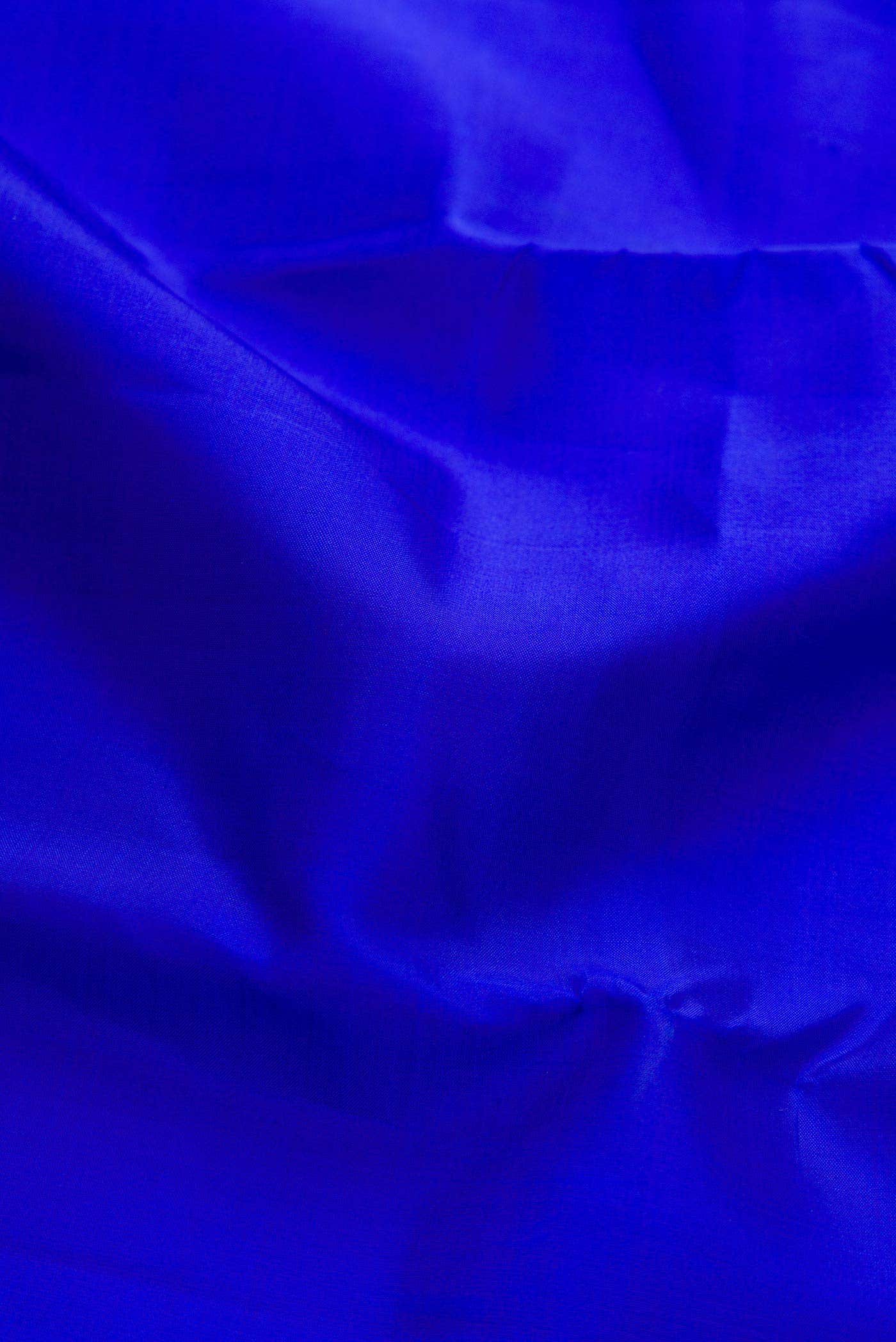 Pure Silk Pure Zari Royal Blue Dual Tone Kanchipuram Saree