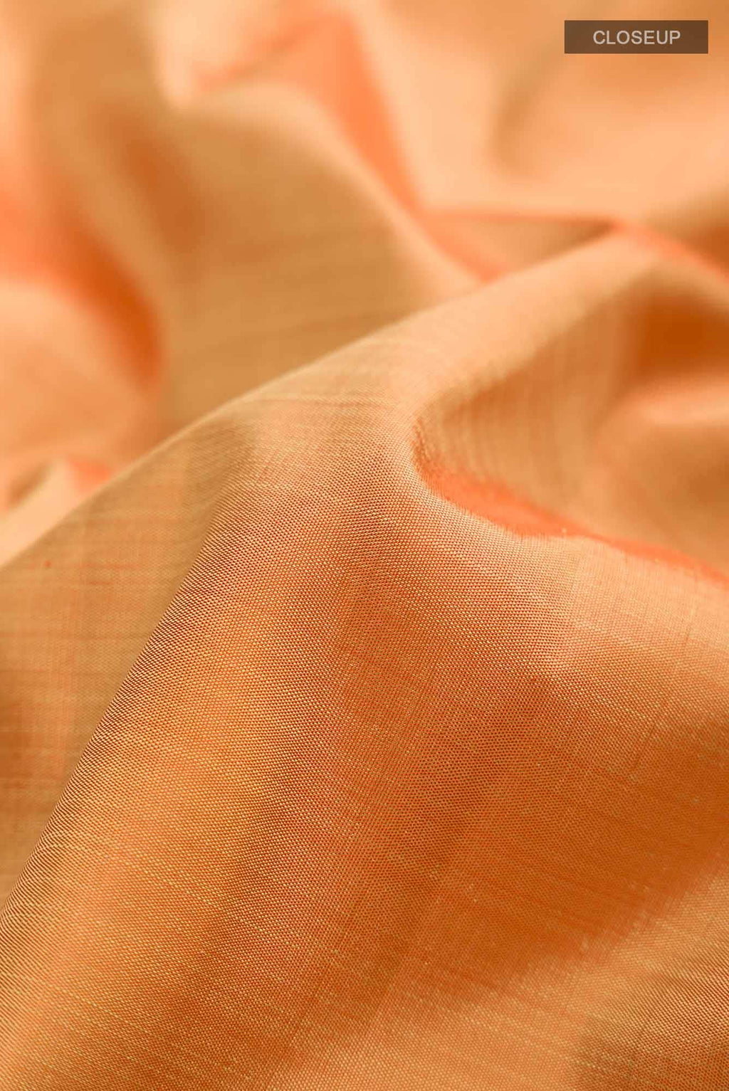 Pure Silk Pure Zari Orange Kanchipuram Saree