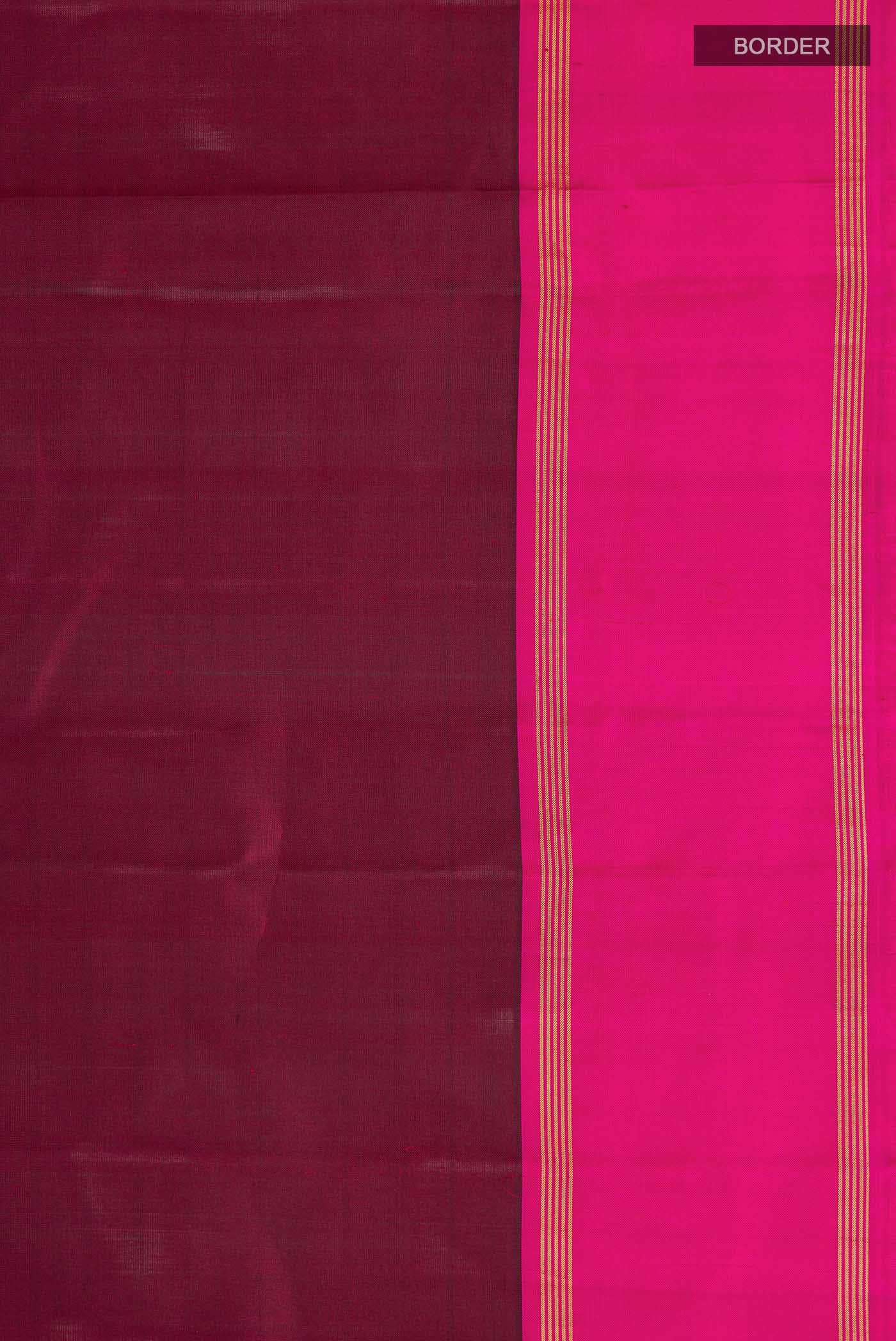 Maroon Kanchipuram Silk Saree