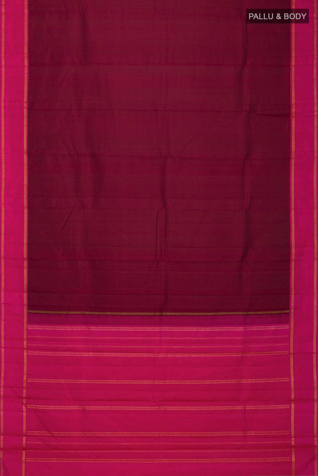 Maroon Kanchipuram Silk Saree