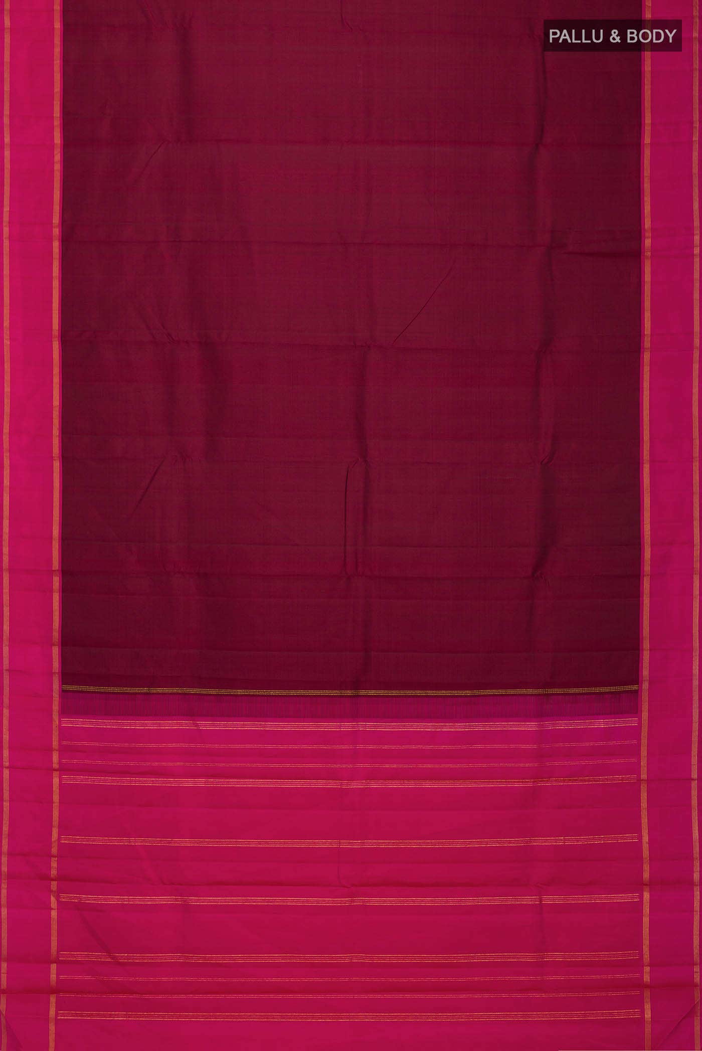 Maroon Kanchipuram Silk Saree