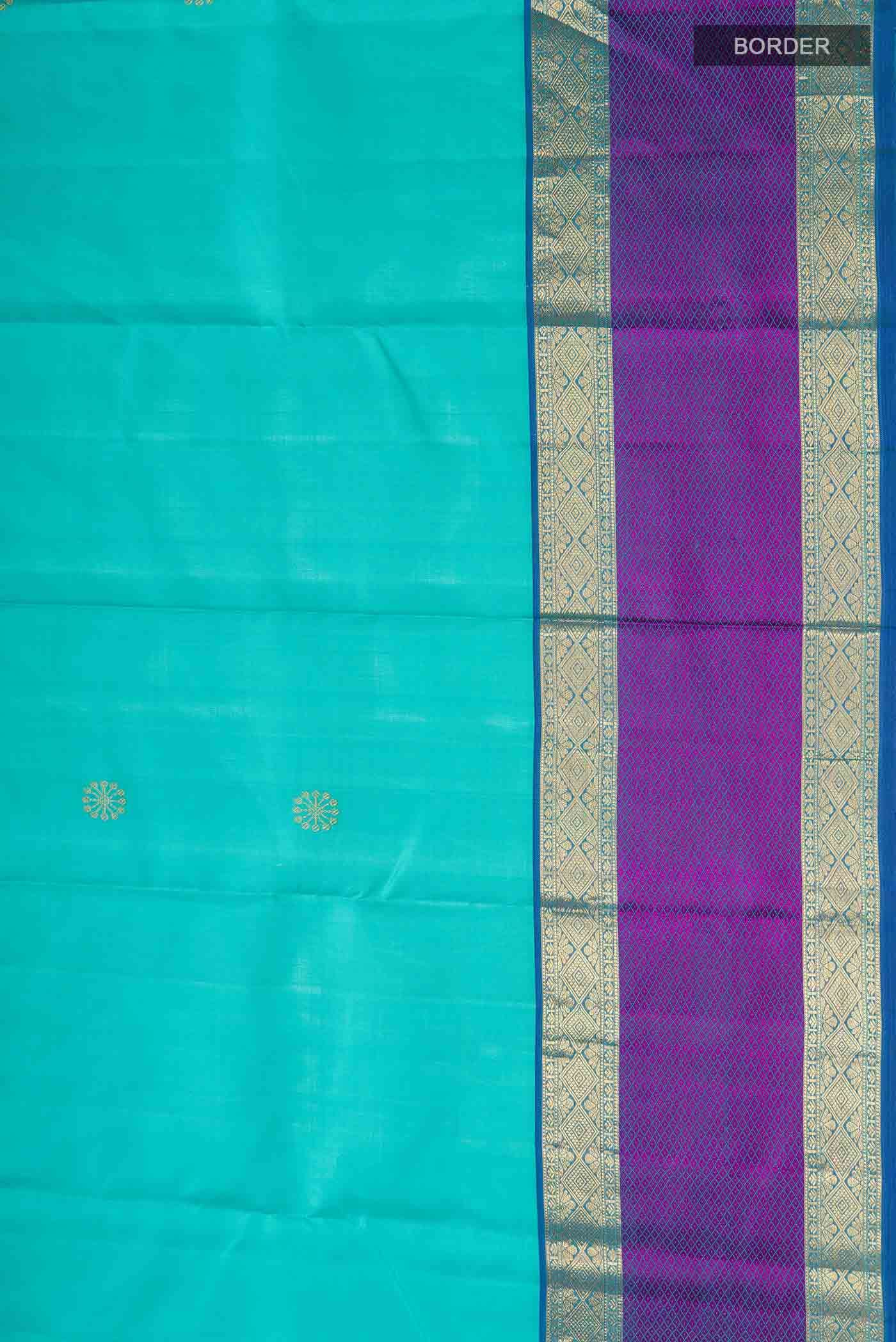 Blue Kanchipuram Silk Saree