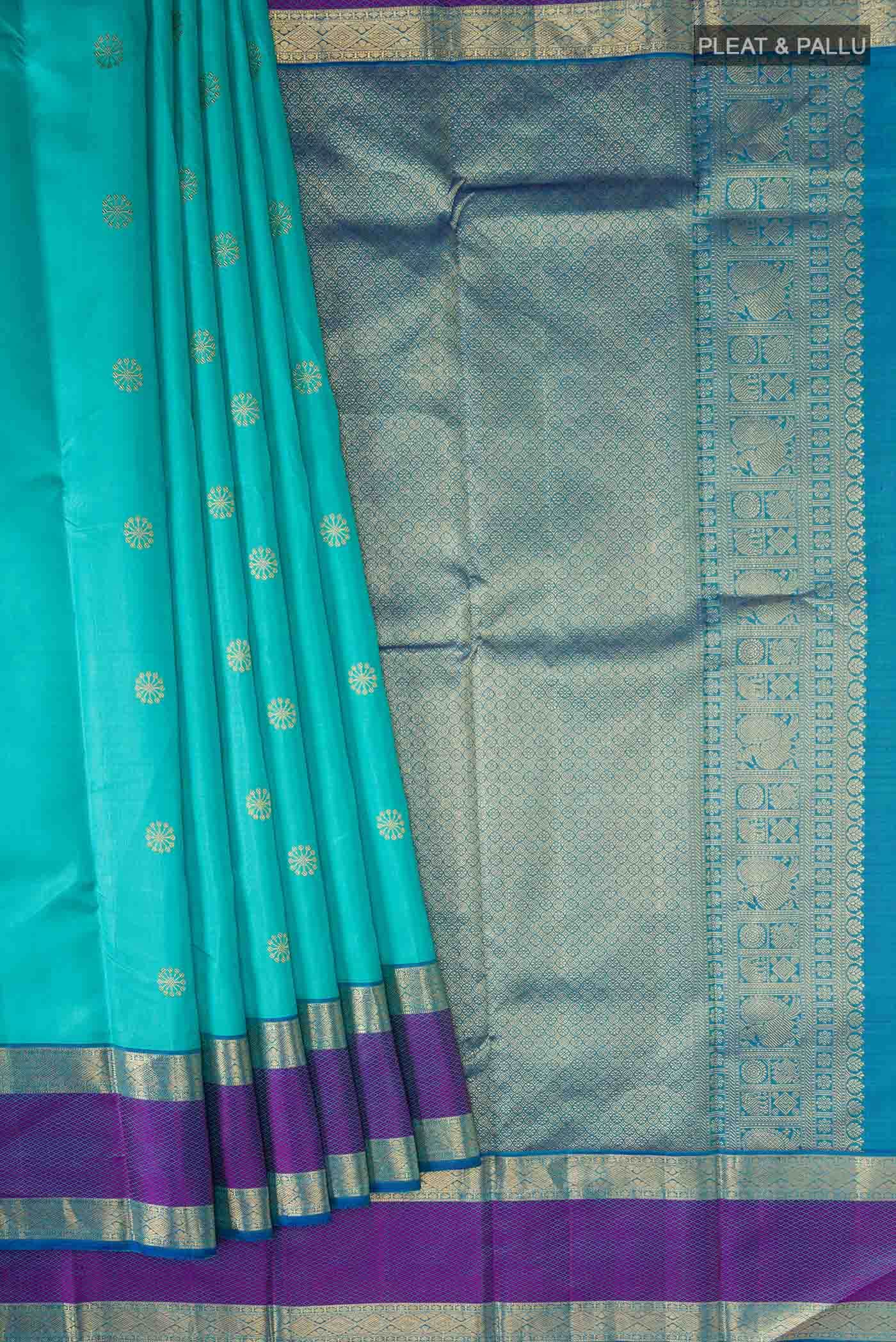 Blue Kanchipuram Silk Saree