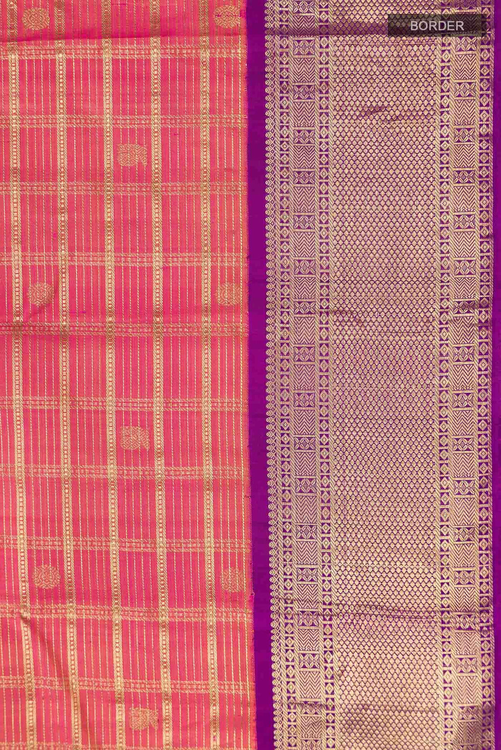 Orange Kanchipuram Silk Saree