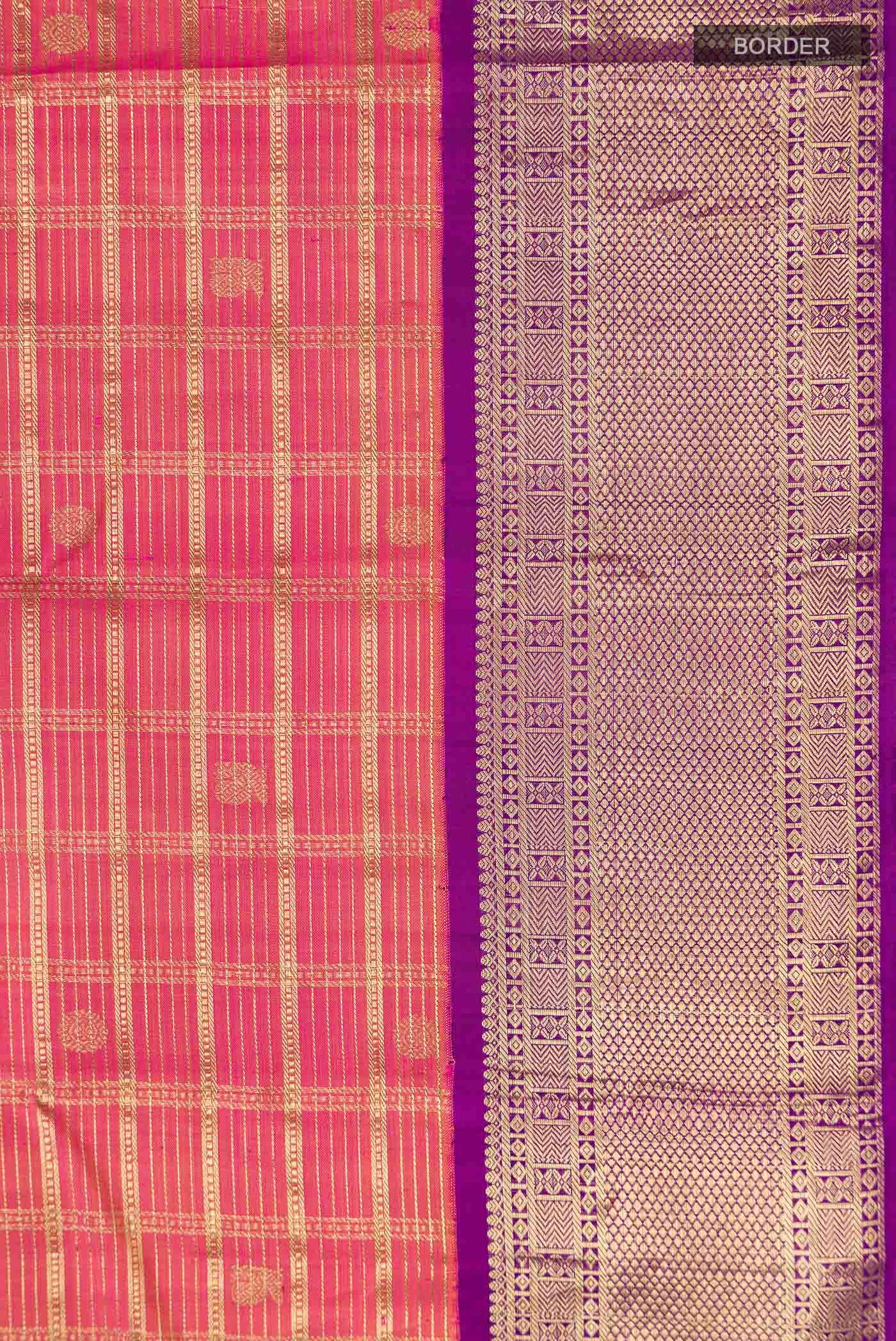 Orange Kanchipuram Silk Saree