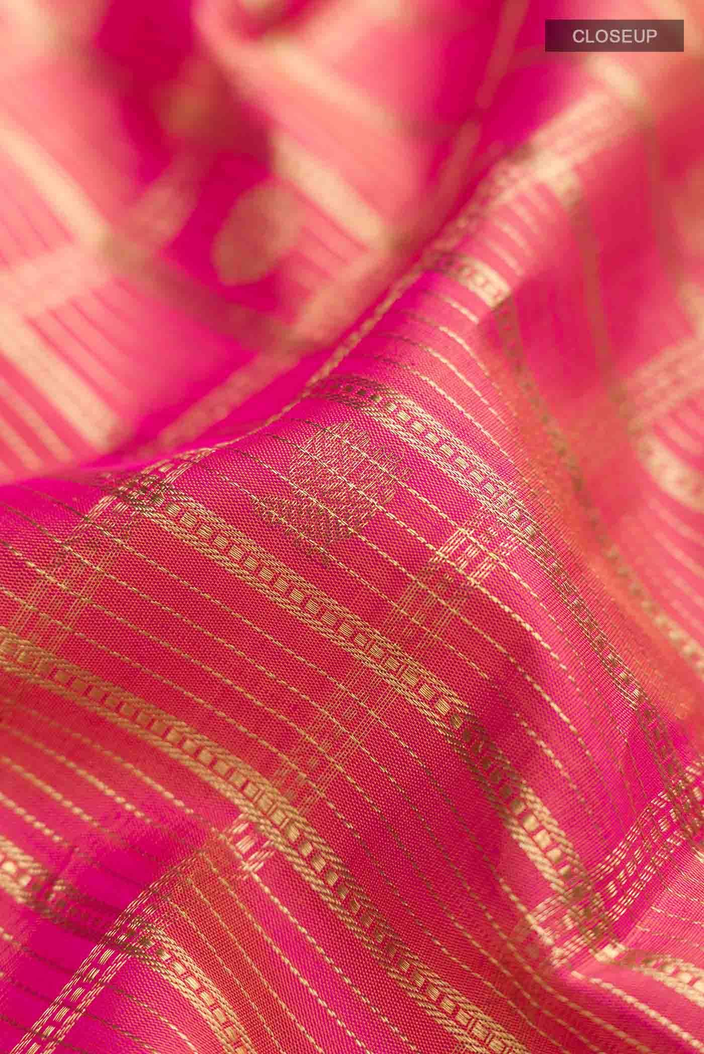 Orange Kanchipuram Silk Saree