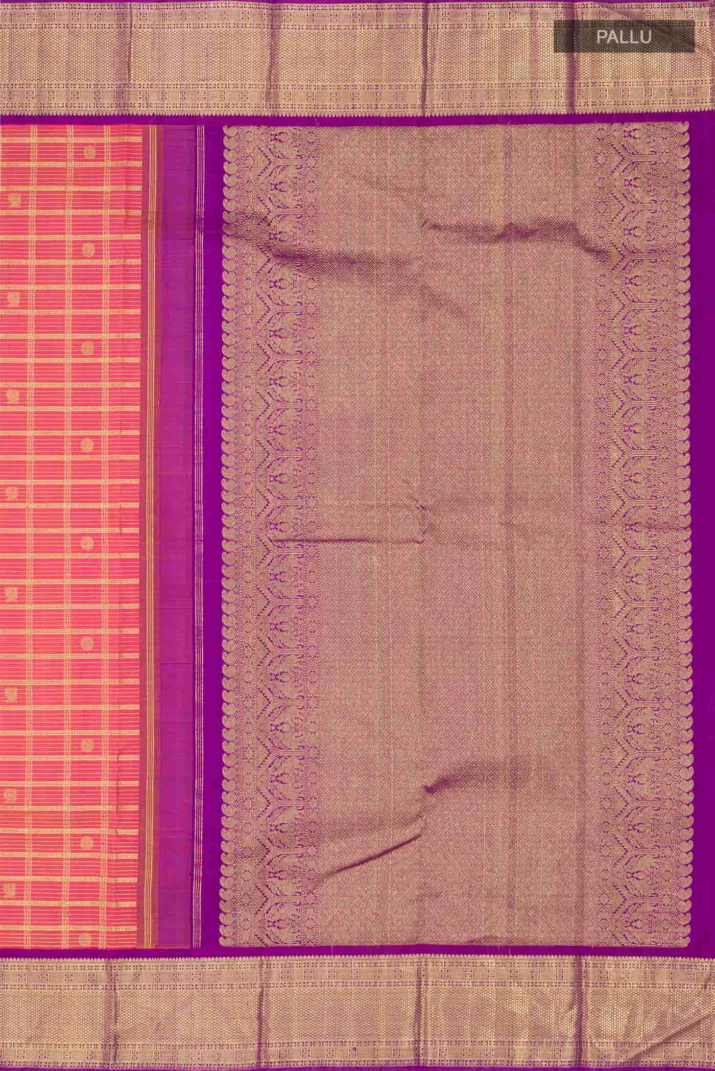 Orange Kanchipuram Silk Saree