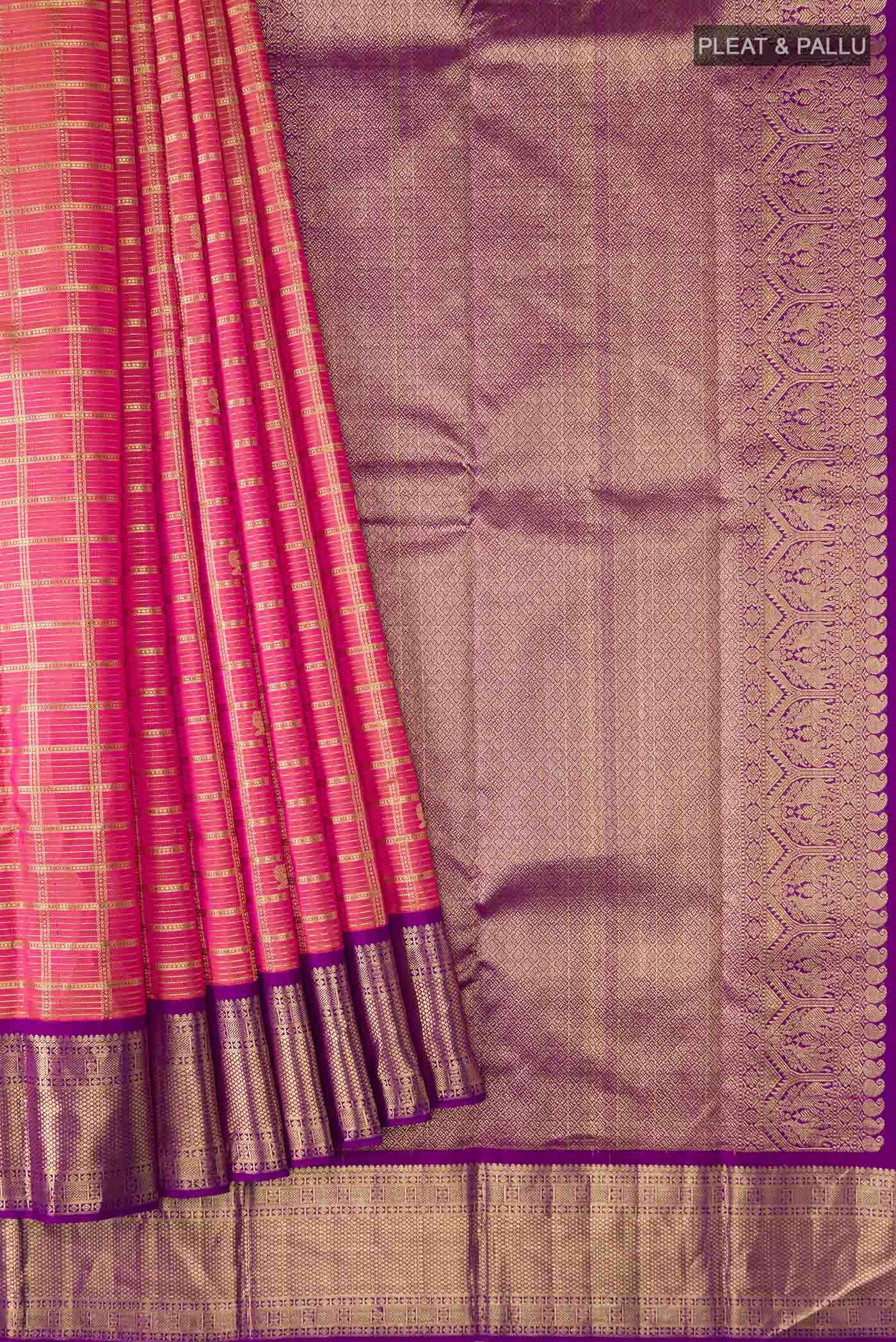 Orange Kanchipuram Silk Saree