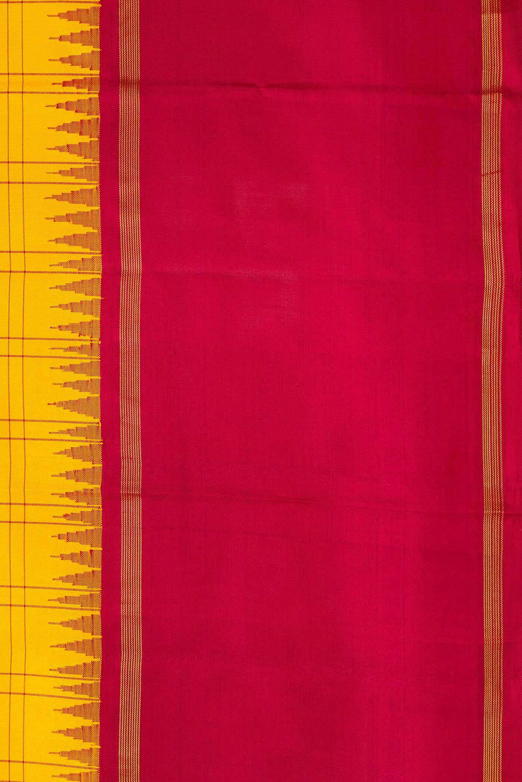 Pure Silk Pure Zari Rose Gold Dual Tone Kanchipuram Saree