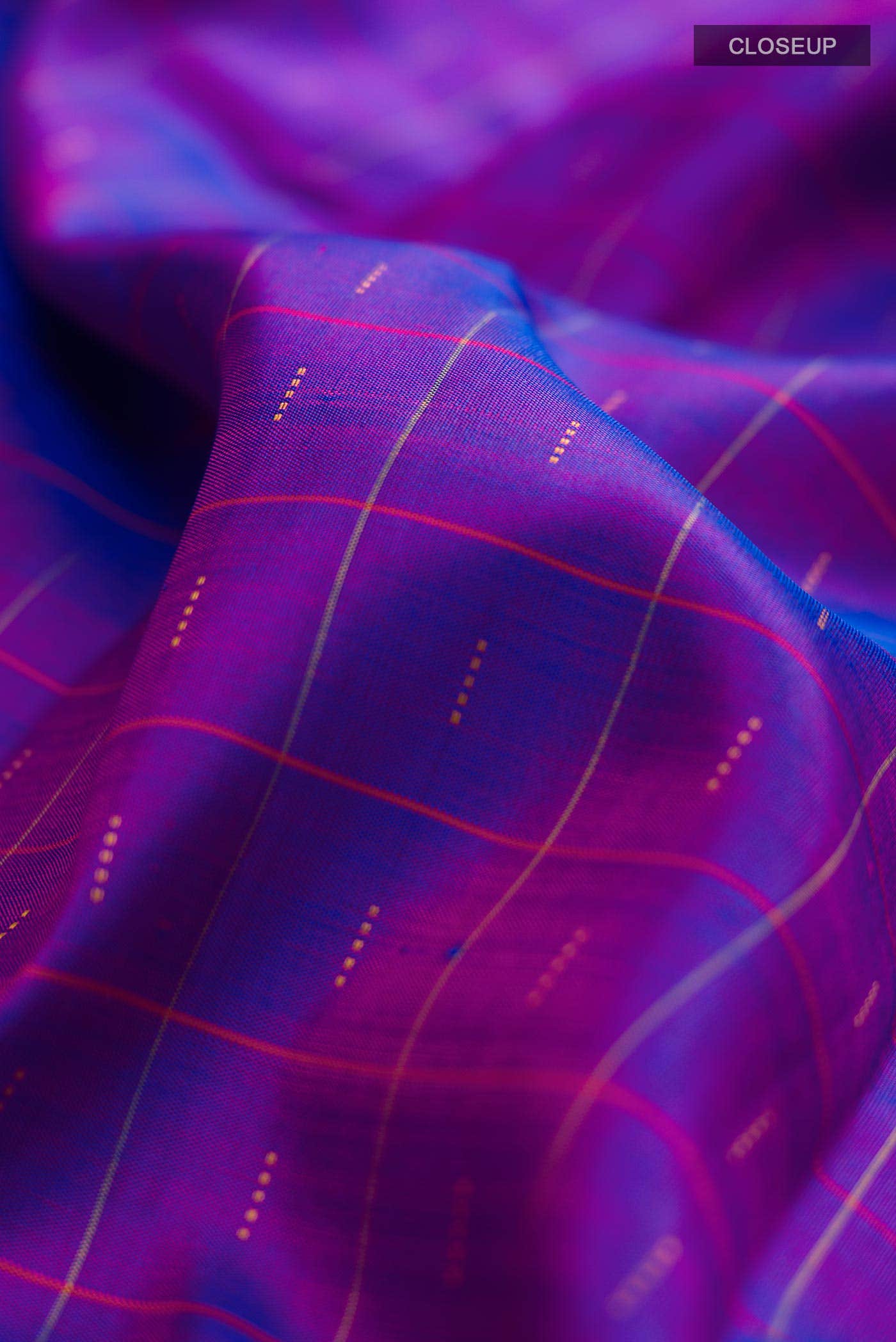 Purple Kanchipuram Silk Saree