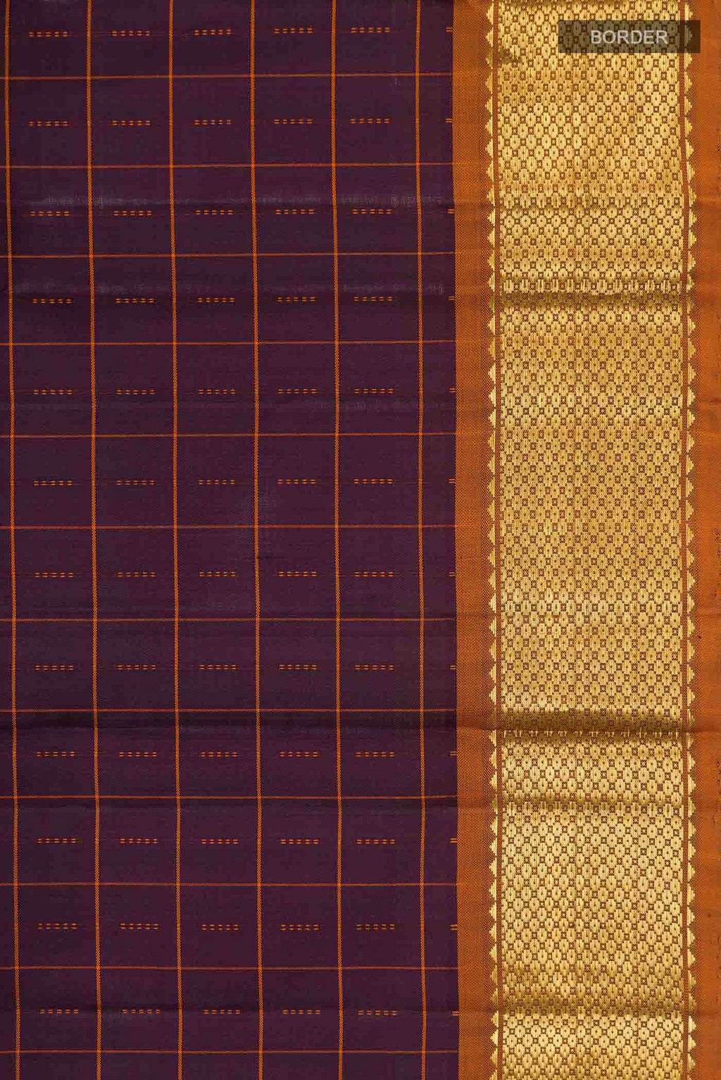 Brown Kanchipuram Silk Saree