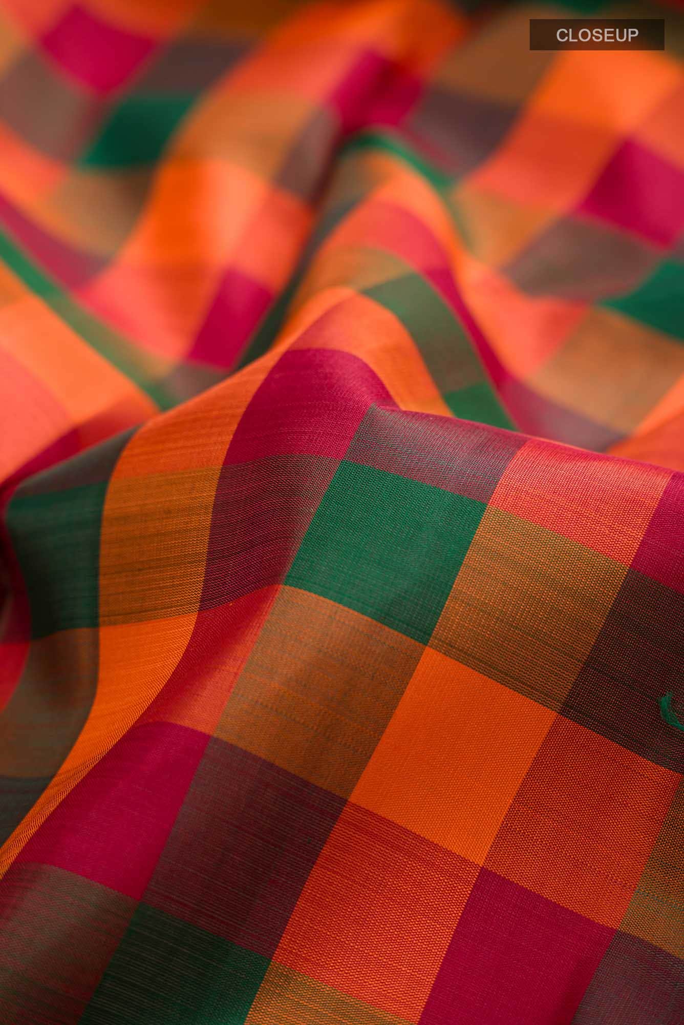 Multi Kanchipuram Silk Saree