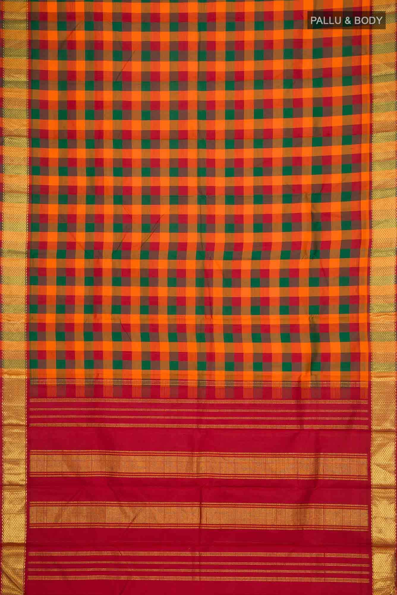 Multi Kanchipuram Silk Saree