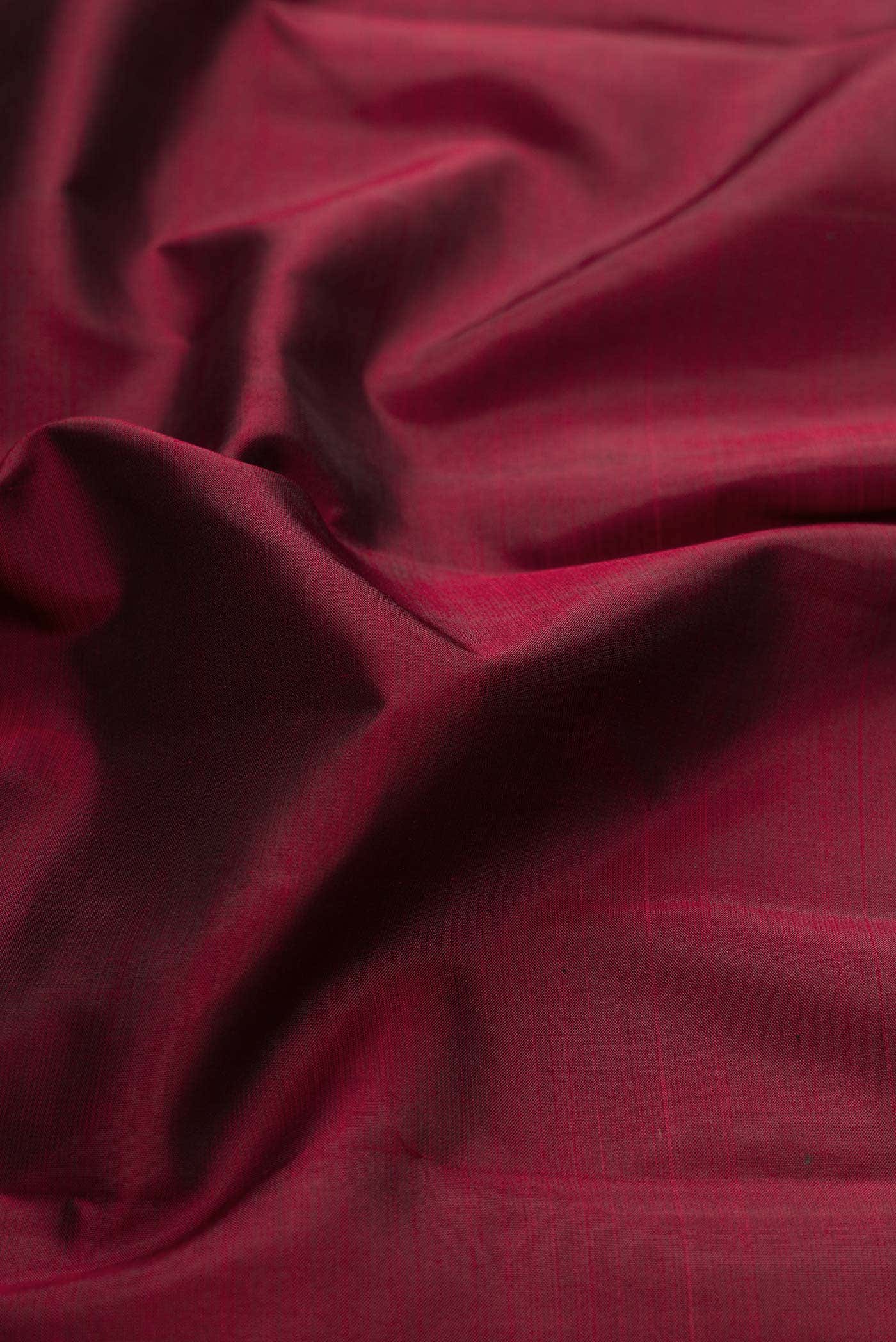 Pure Silk Pure Zari Maroon Dual Tone Kanchipuram Saree