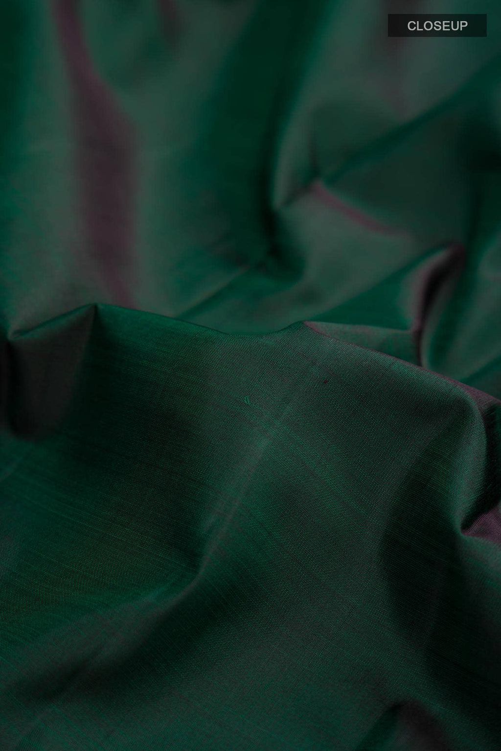Pure Silk Pure Zari Bottle Green Kanchipuram Saree