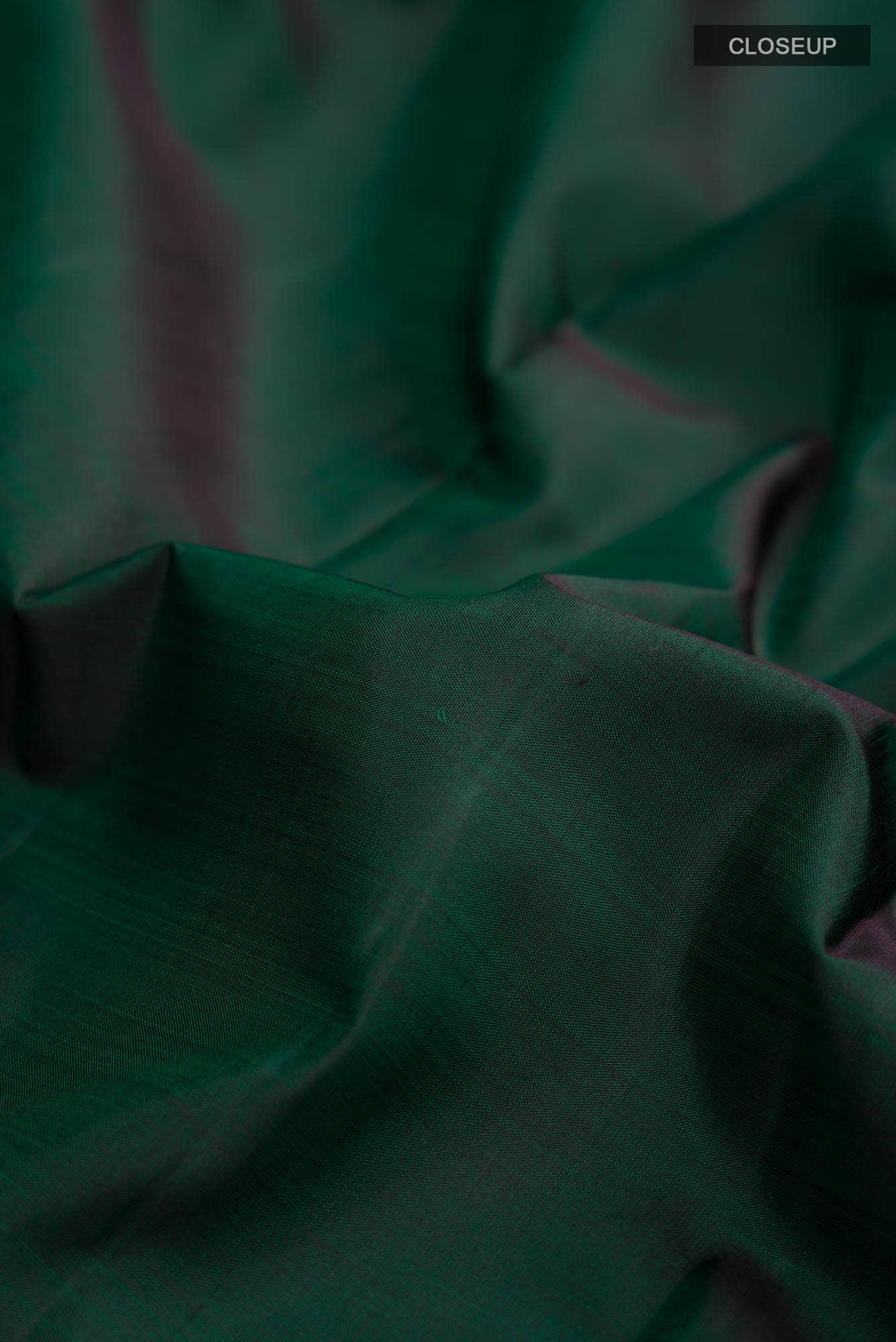 Pure Silk Pure Zari Bottle Green Kanchipuram Saree