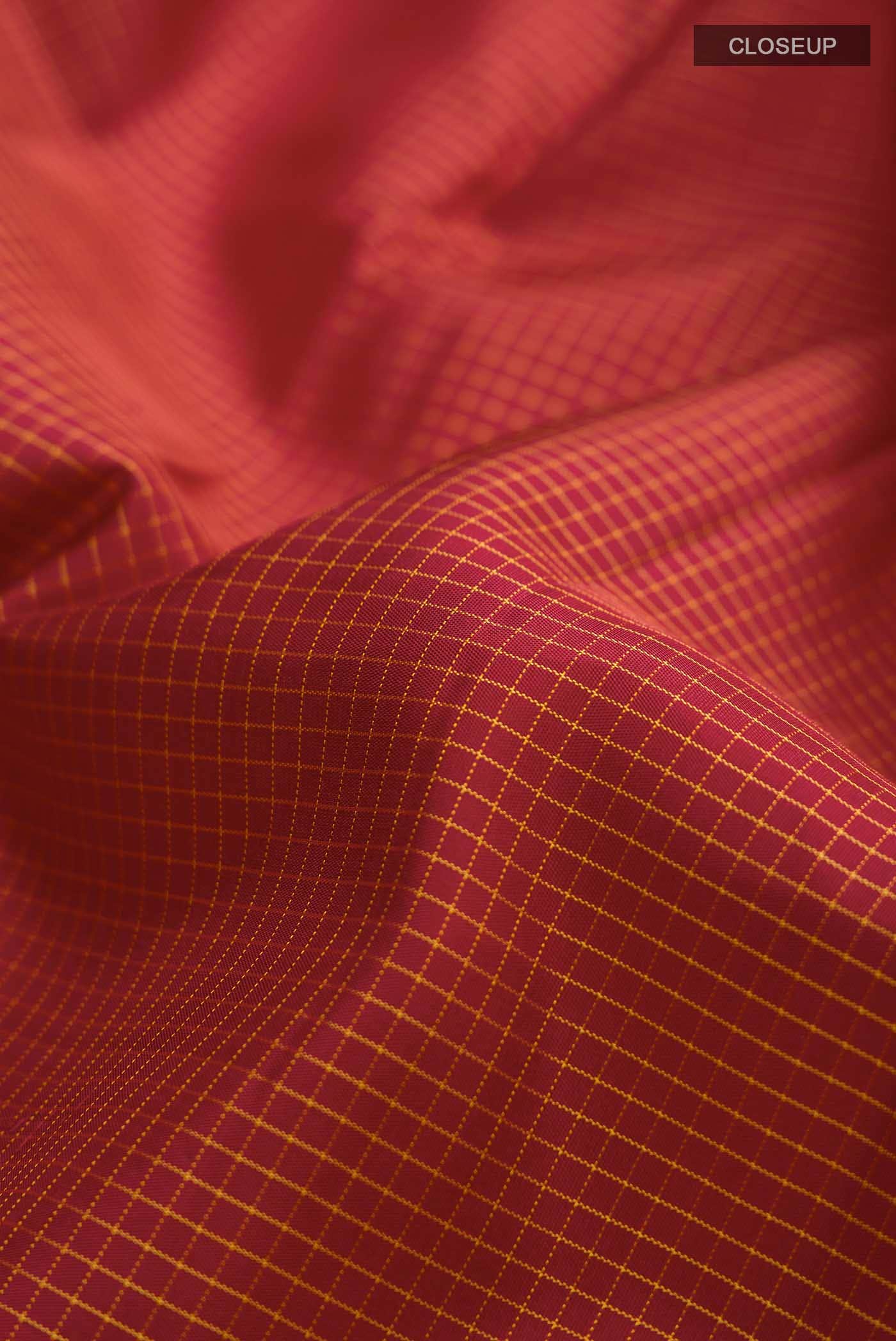 Maroon Kanchipuram Silk Saree