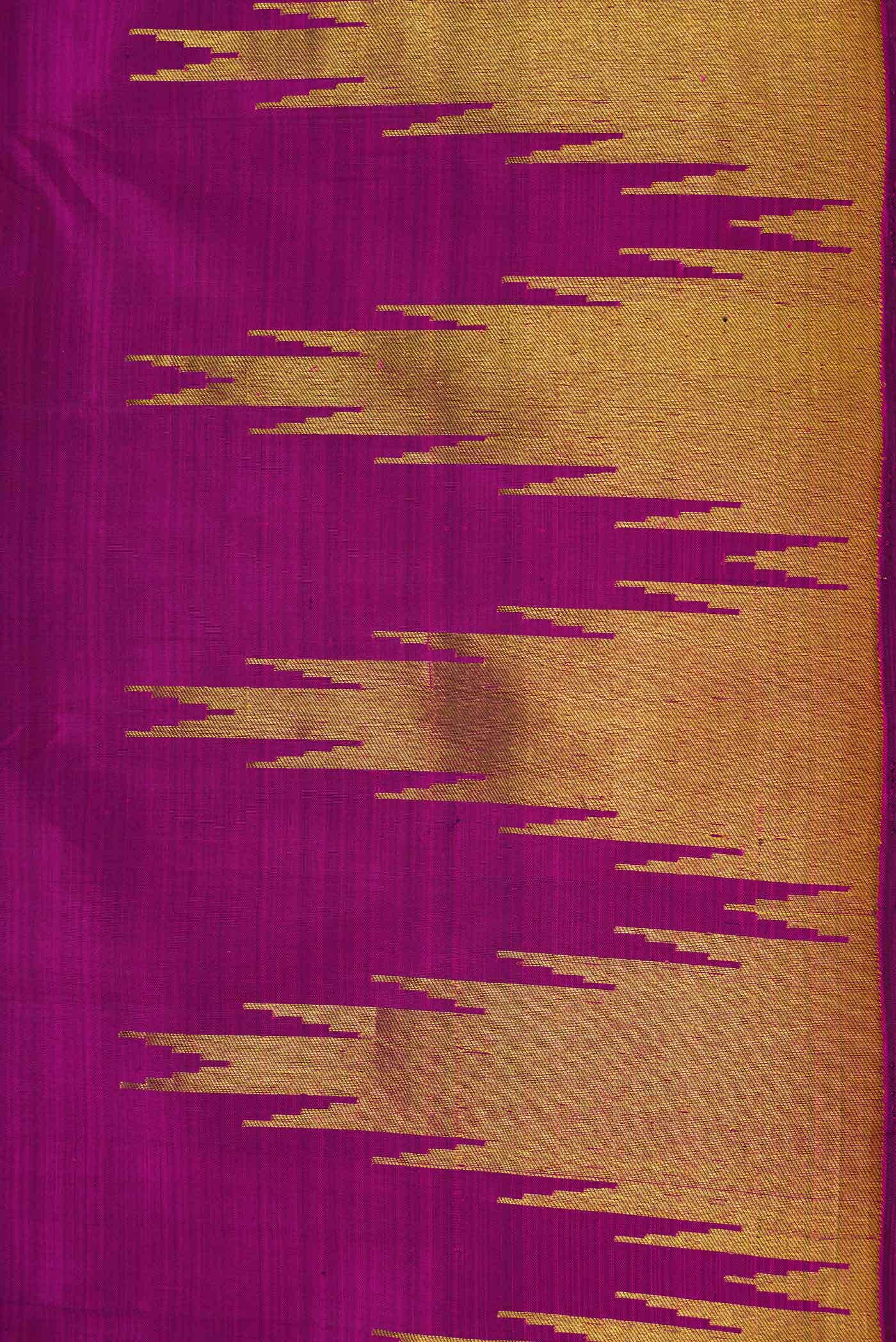Pure Silk Pure Zari Purple Dual Tone Kanchipuram Saree
