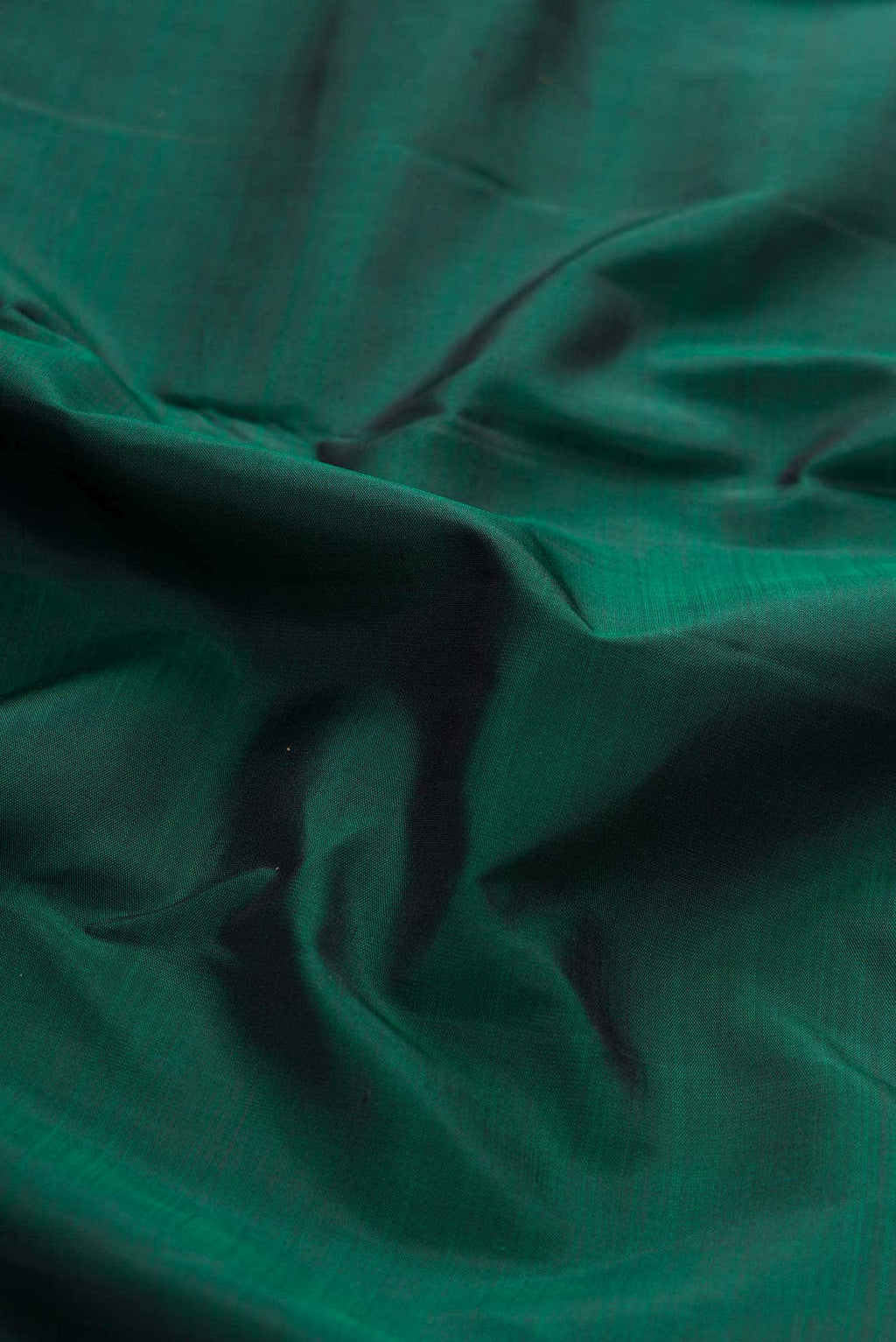 Pure Silk Pure Zari Bottle Green Dual Tone Kanchipuram Saree