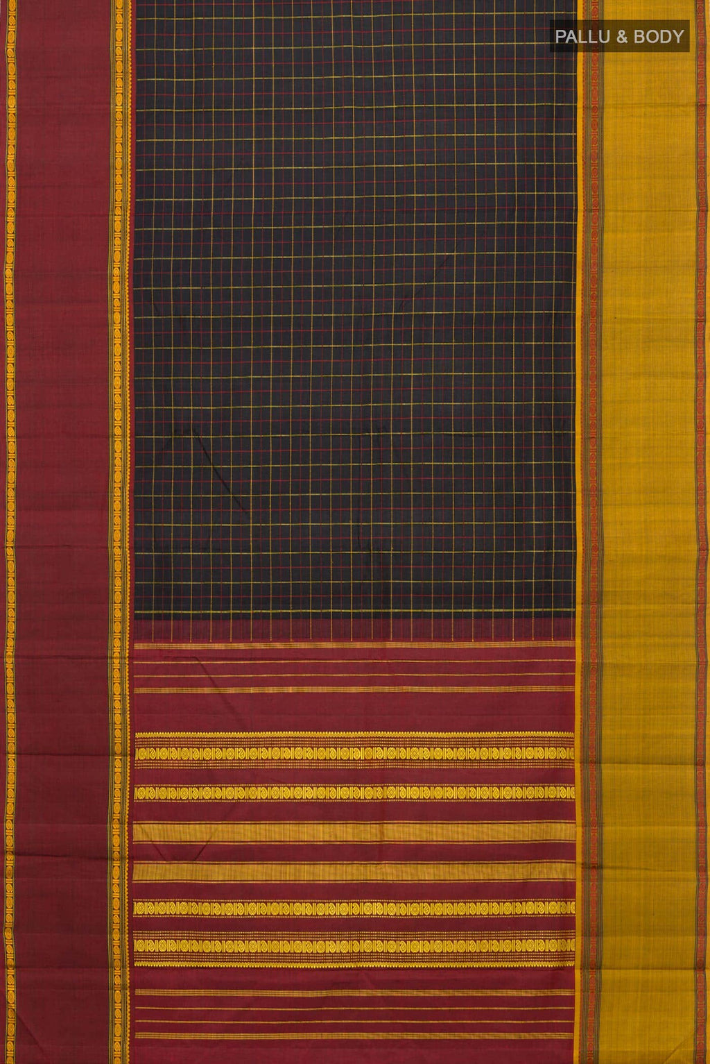 Black Kanchipuram Silk Saree
