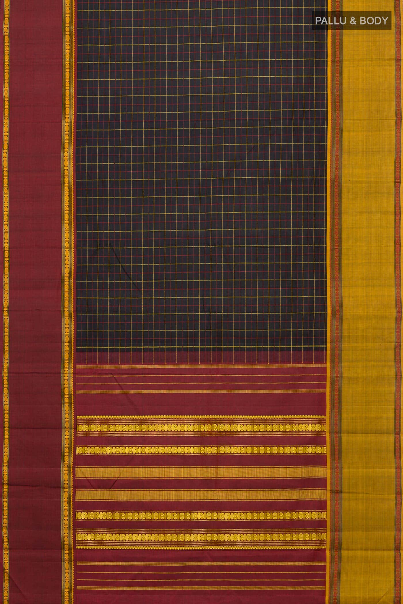 Black Kanchipuram Silk Saree