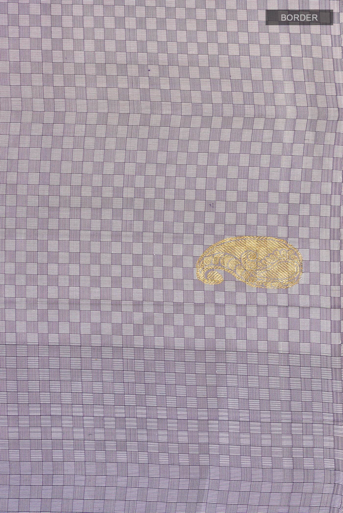 Grey Kanchipuram Silk Saree