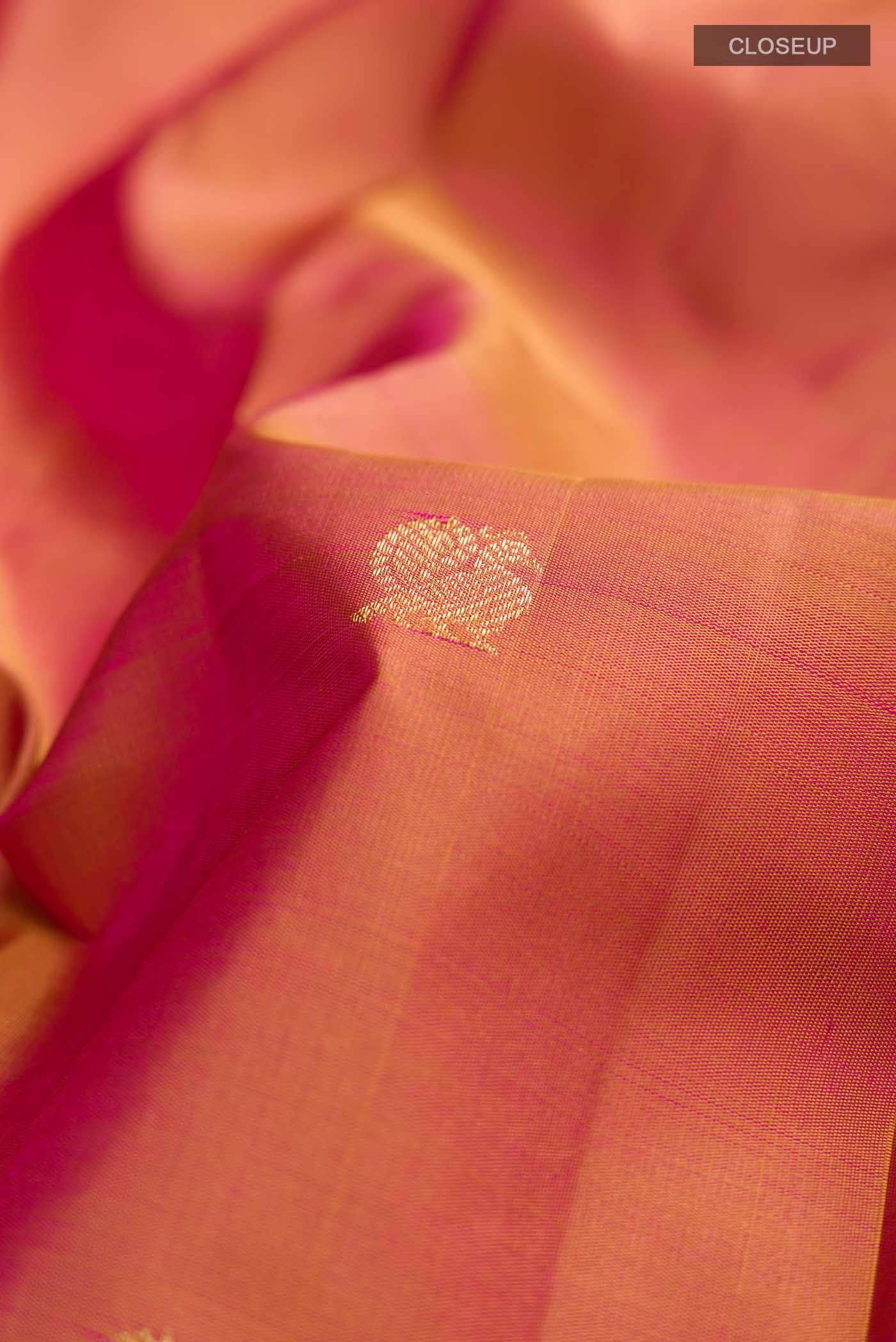 Pink Kanchipuram Silk Saree