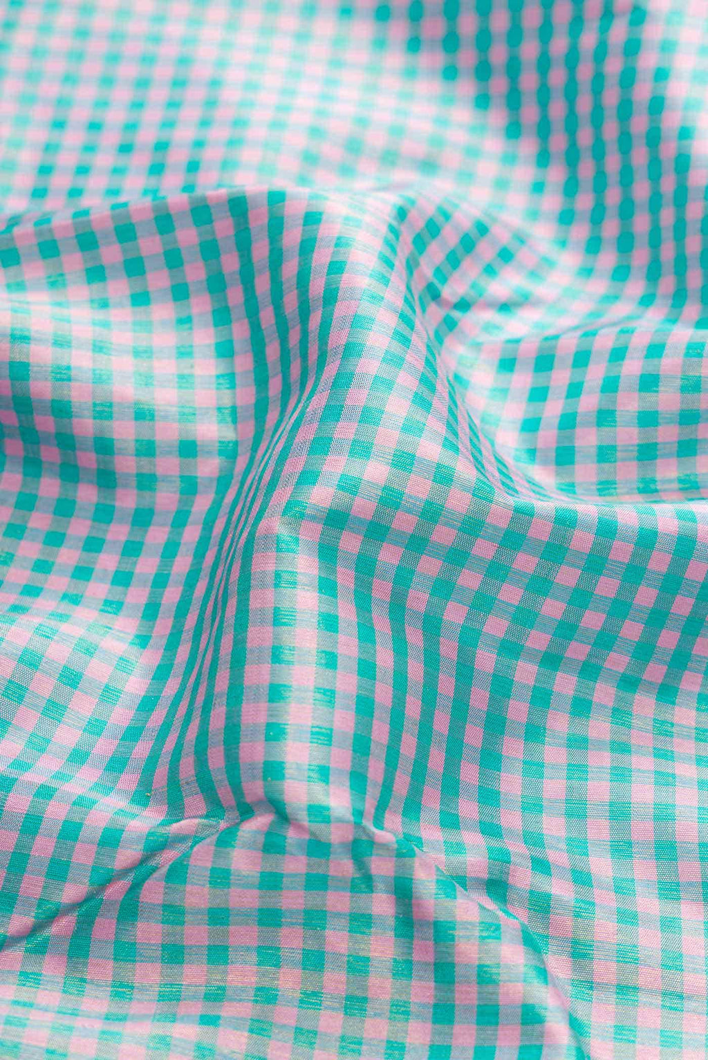 Pure Silk Pure Zari Green and Pink Dual Tone Kanchipuram Saree