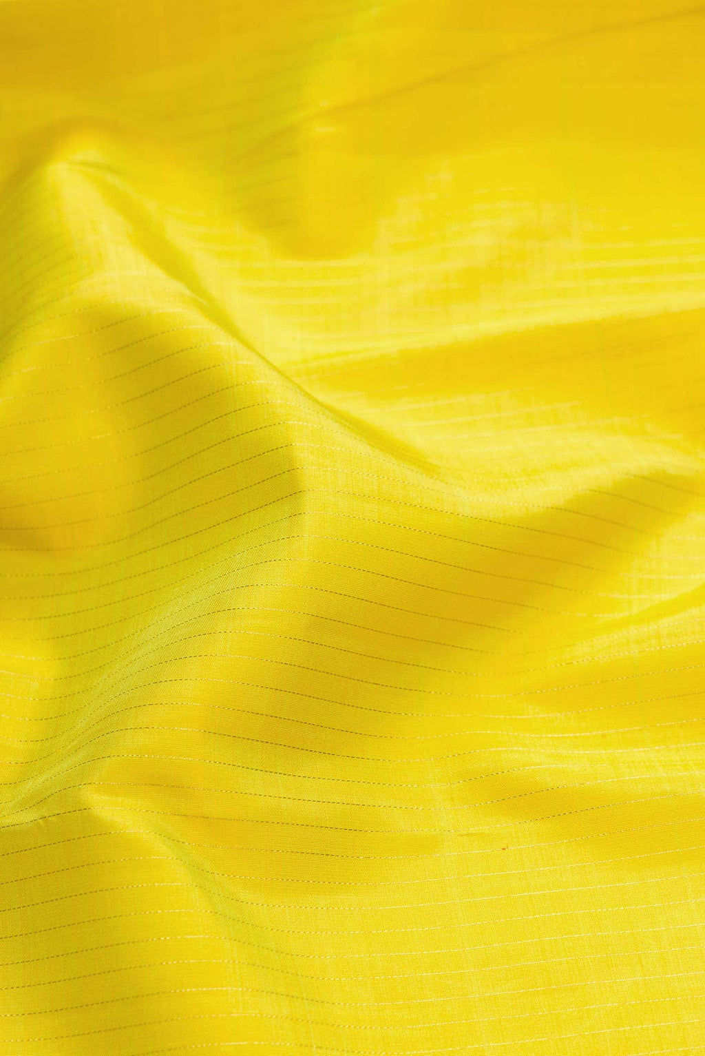 Pure Silk Pure Zari Lemon Yellow Dual Tone Kanchipuram Saree