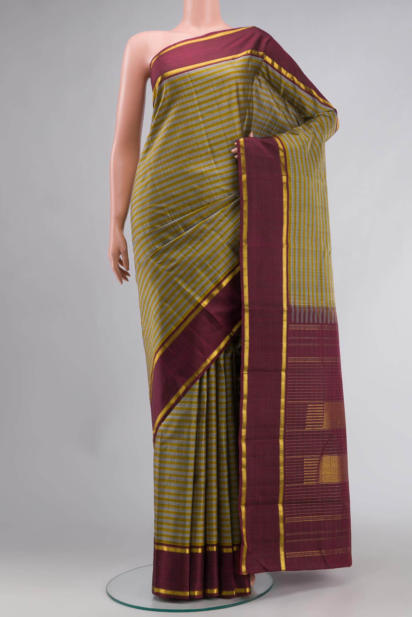 Multi Kanchipuram Silk Saree