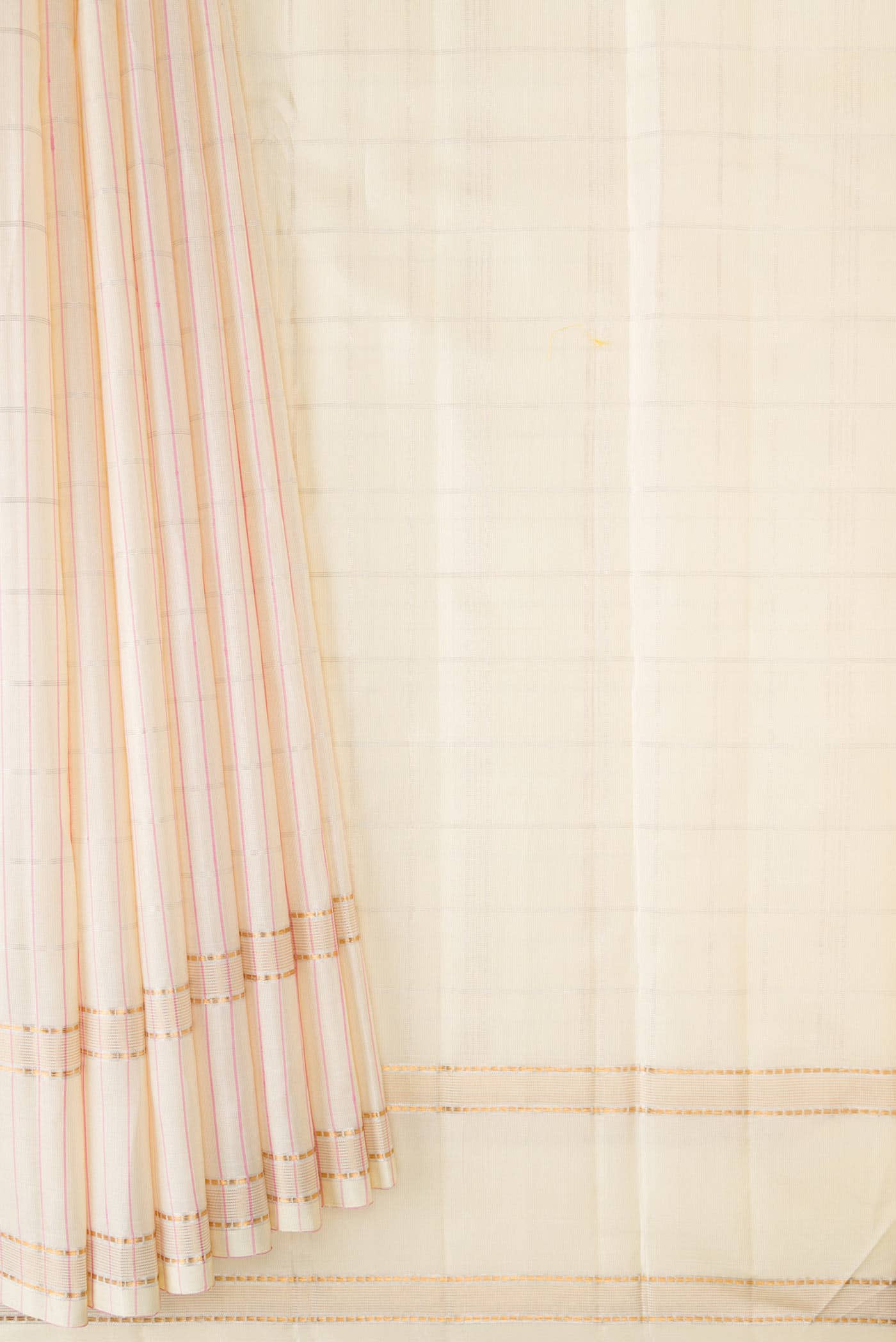 Pure Silk Pure Zari Sandal Dual Tone Kanchipuram Saree