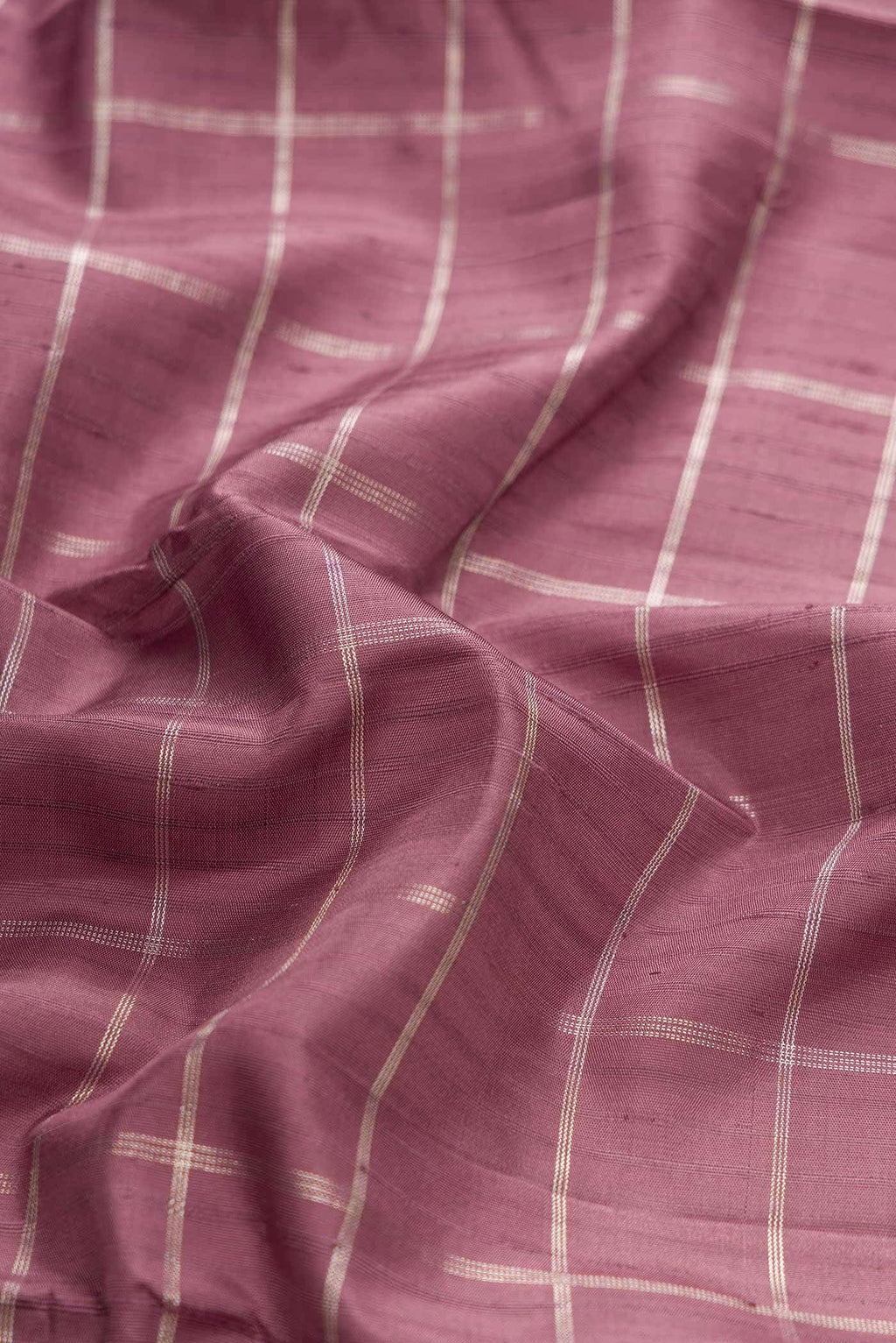 Pure Silk Pure Zari Mauve Dual Tone Kanchipuram Saree