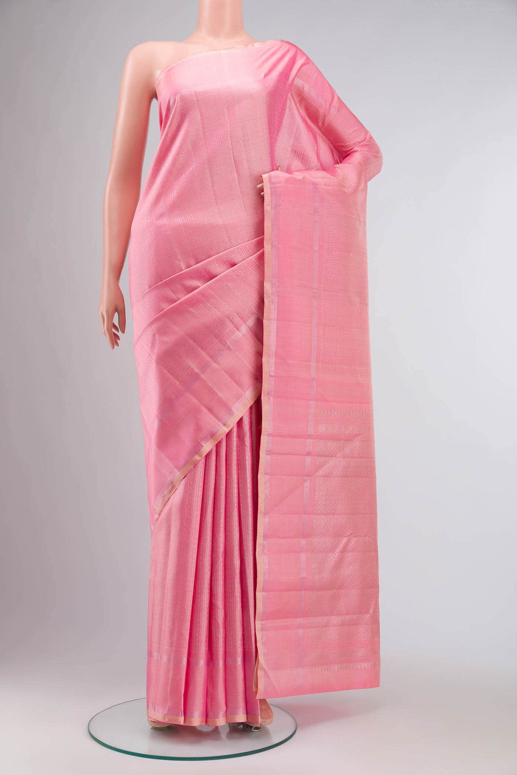 Pink Kanchipuram Silk Saree