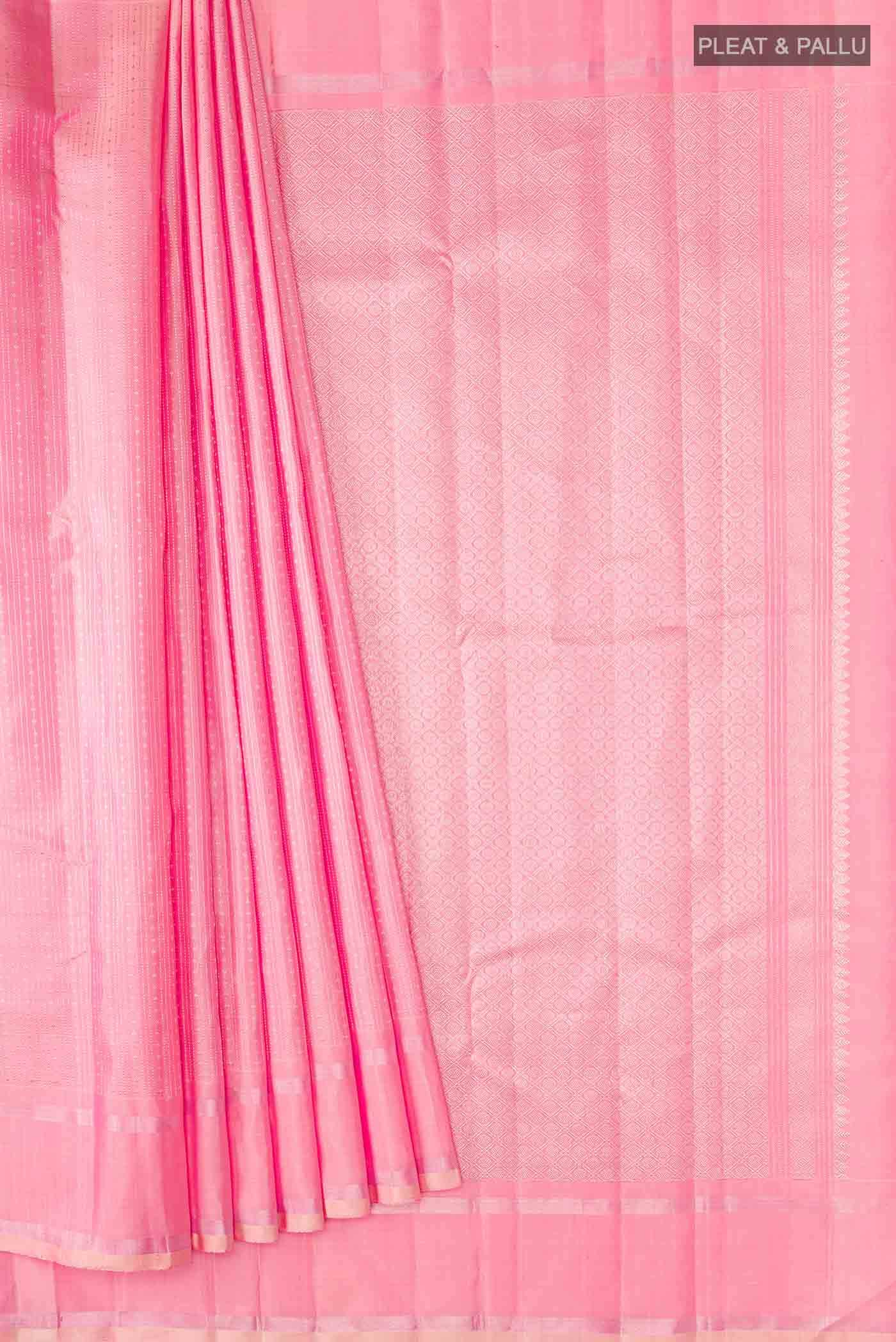 Pink Kanchipuram Silk Saree