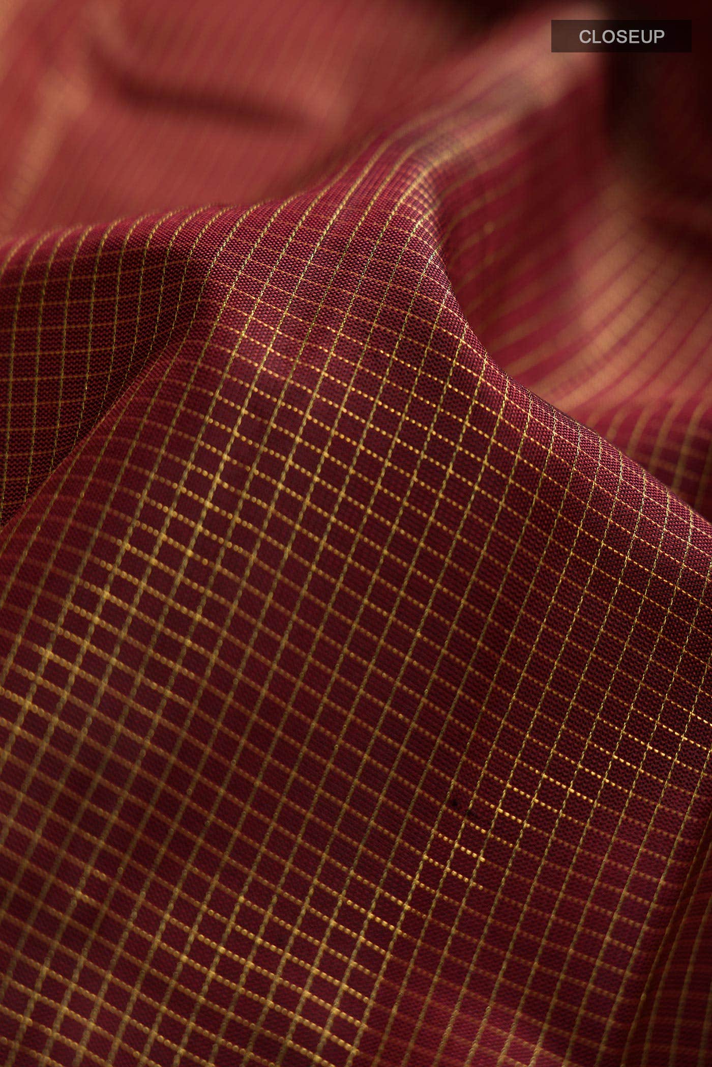 Maroon Kanchipuram Silk Saree