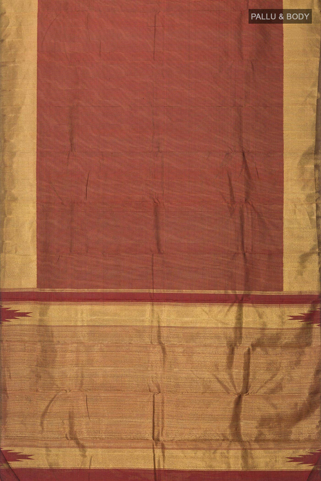Maroon Kanchipuram Silk Saree
