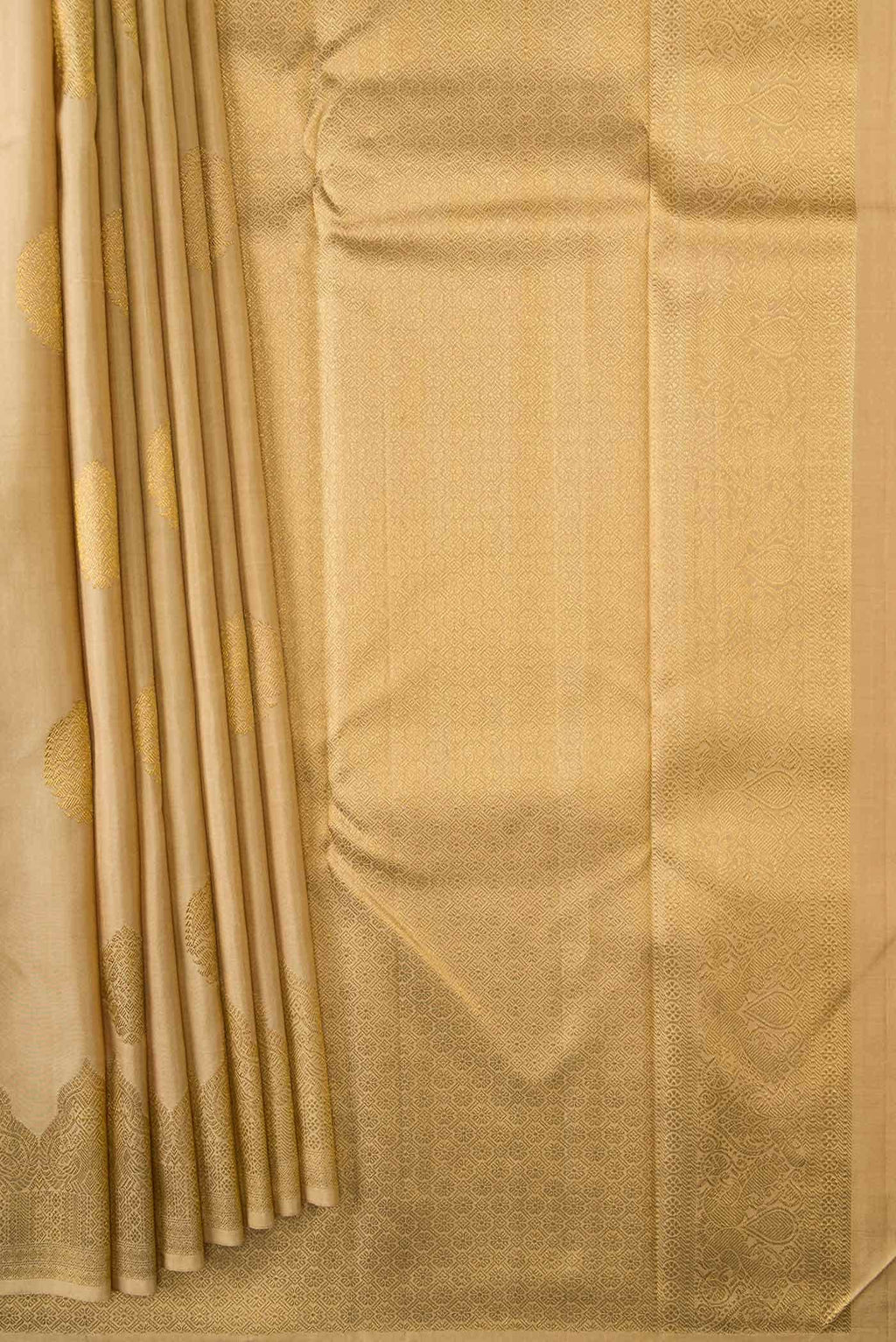 Gold Dual Tone Kanchipuram Silk Saree