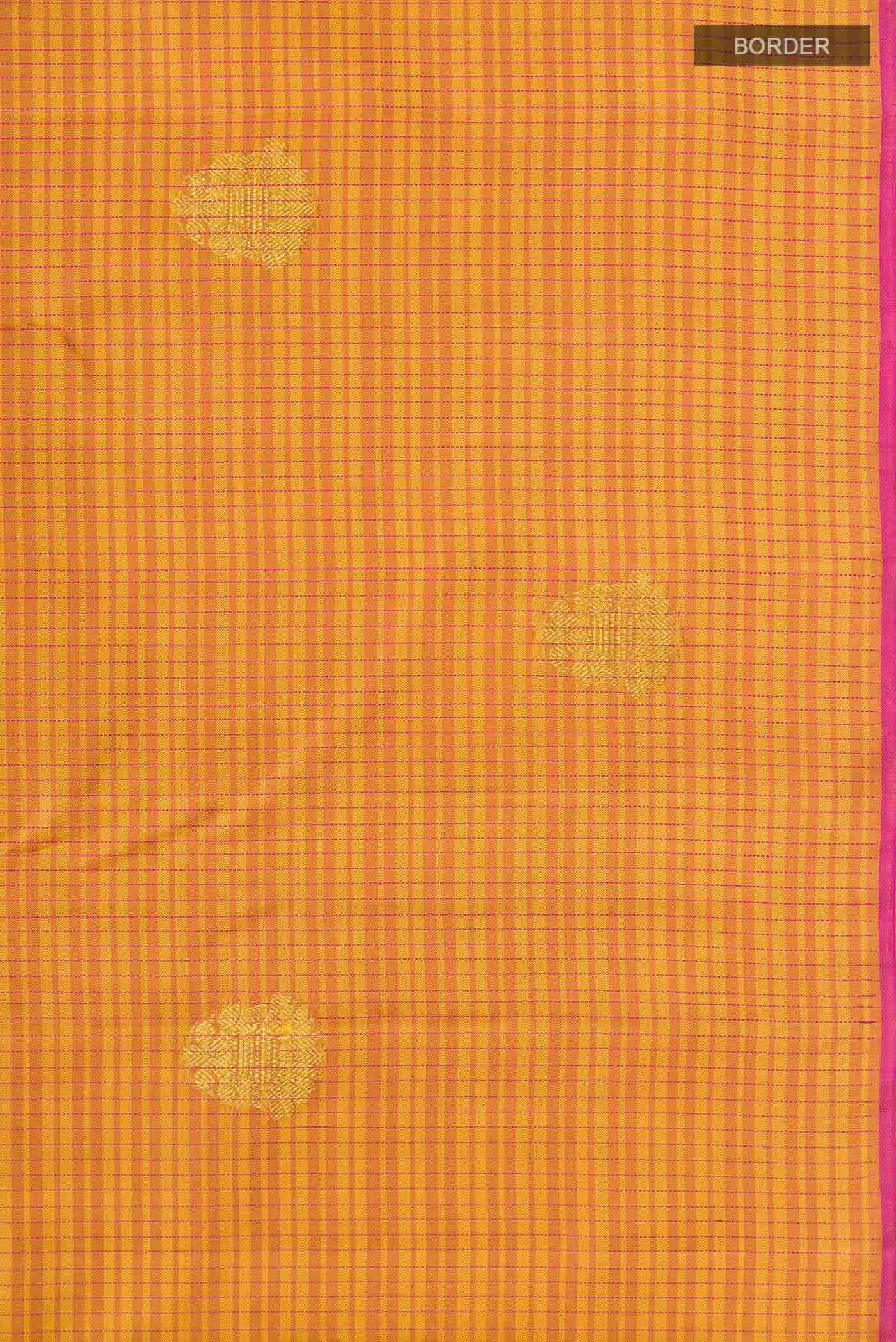 Mustard Kanchipuram Silk Saree
