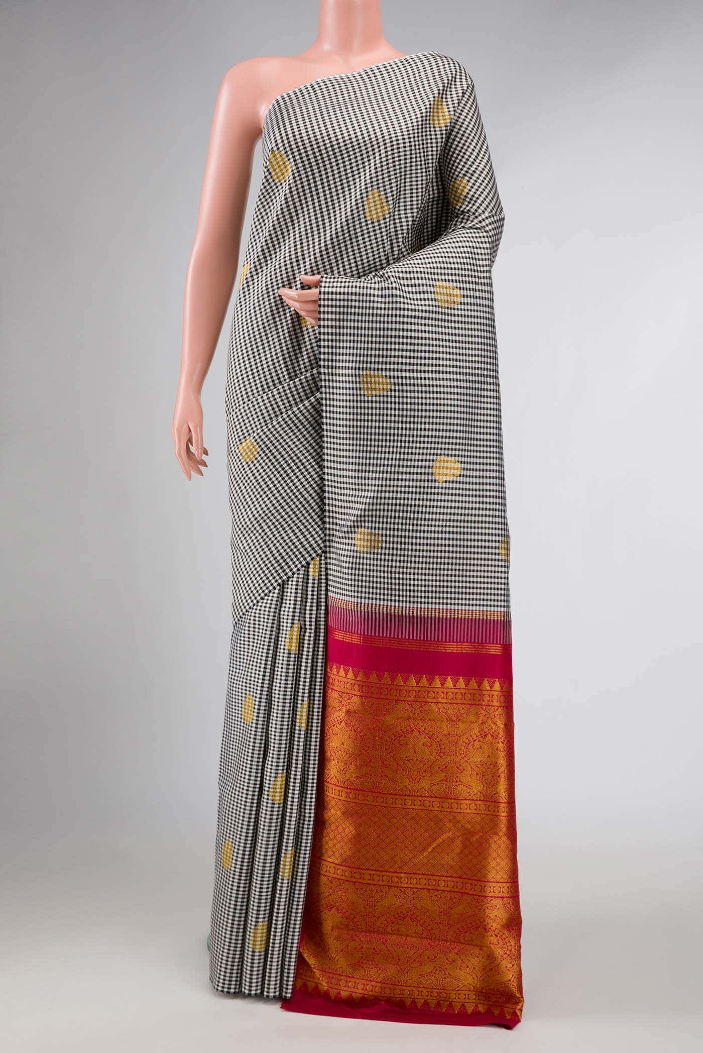 Pure Silk Pure Zari Multi Kanchipuram Saree